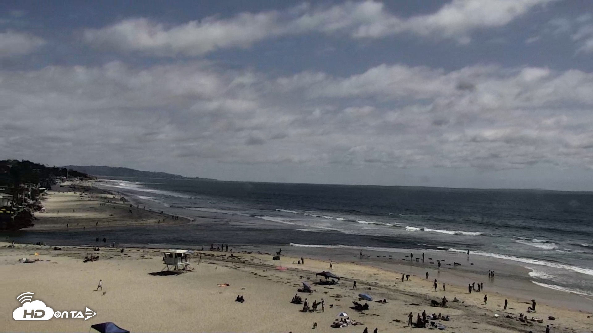 Snapshot of Del Mar Beach North Live Webcam taken May 25, 2026, 3:02pm PDT