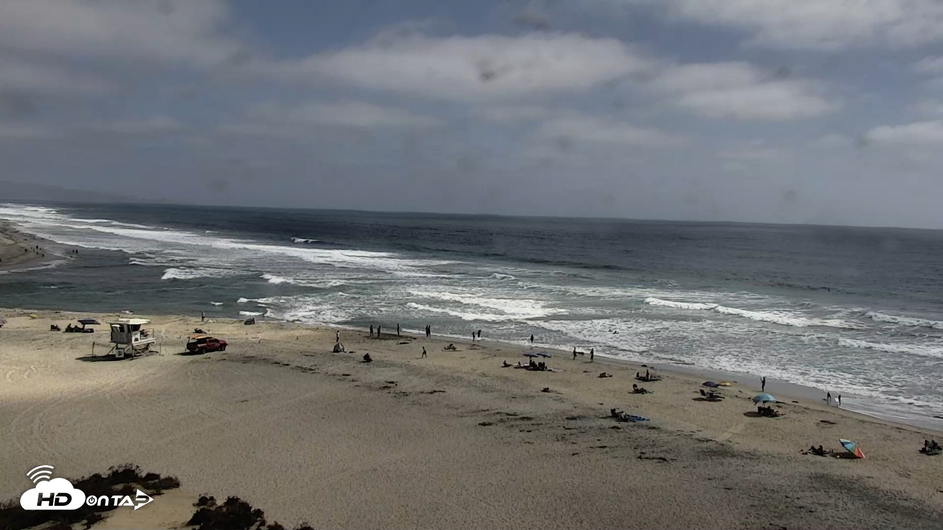 Snapshot of Del Mar Beach North Live Webcam taken Jul 8, 2026, 3:46pm PDT