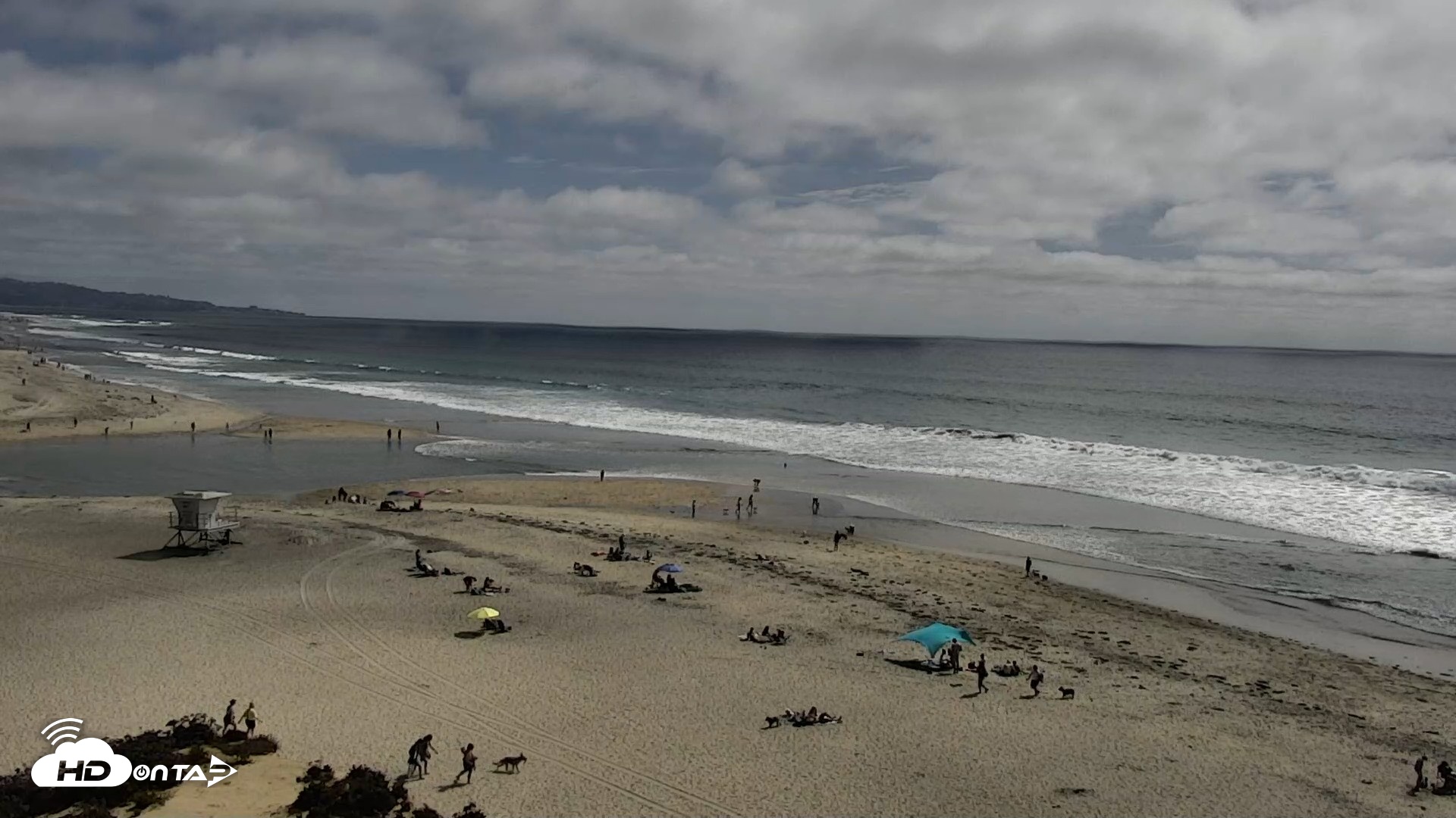 Snapshot of Del Mar Beach North Live Webcam taken Apr 10, 2026, 3:21pm PDT