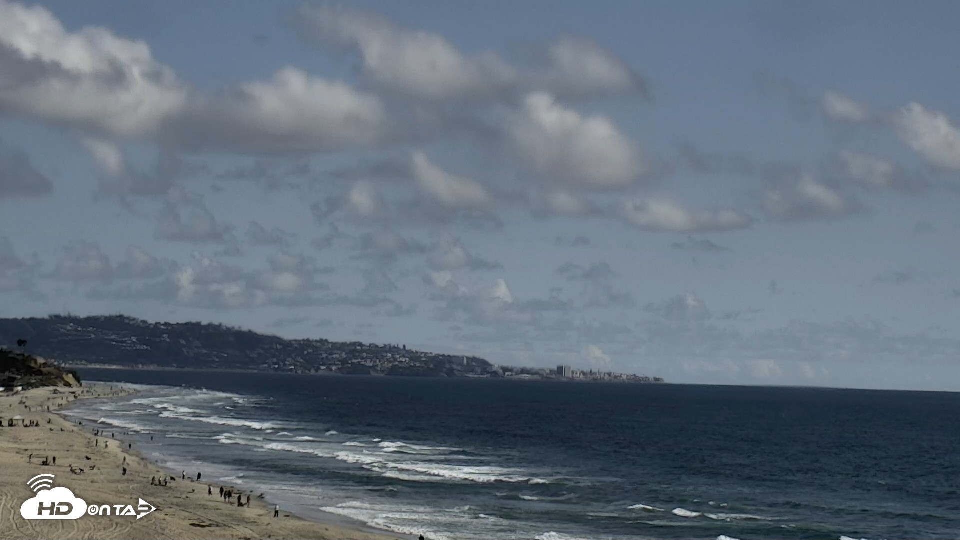 Snapshot of Del Mar Beach North Live Webcam taken Apr 26, 2026, 5:01pm PDT