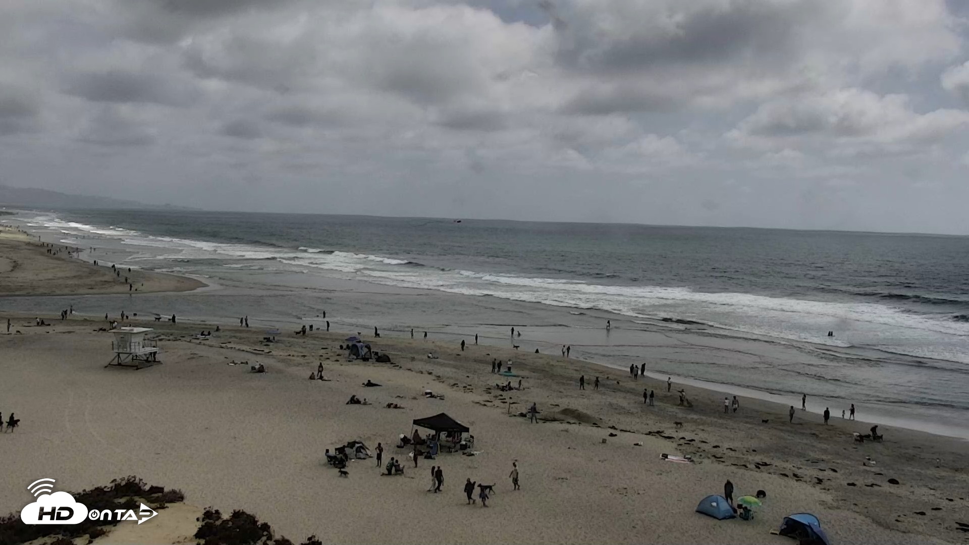 Snapshot of Del Mar Beach North Live Webcam taken May 16, 2026, 3:06pm PDT