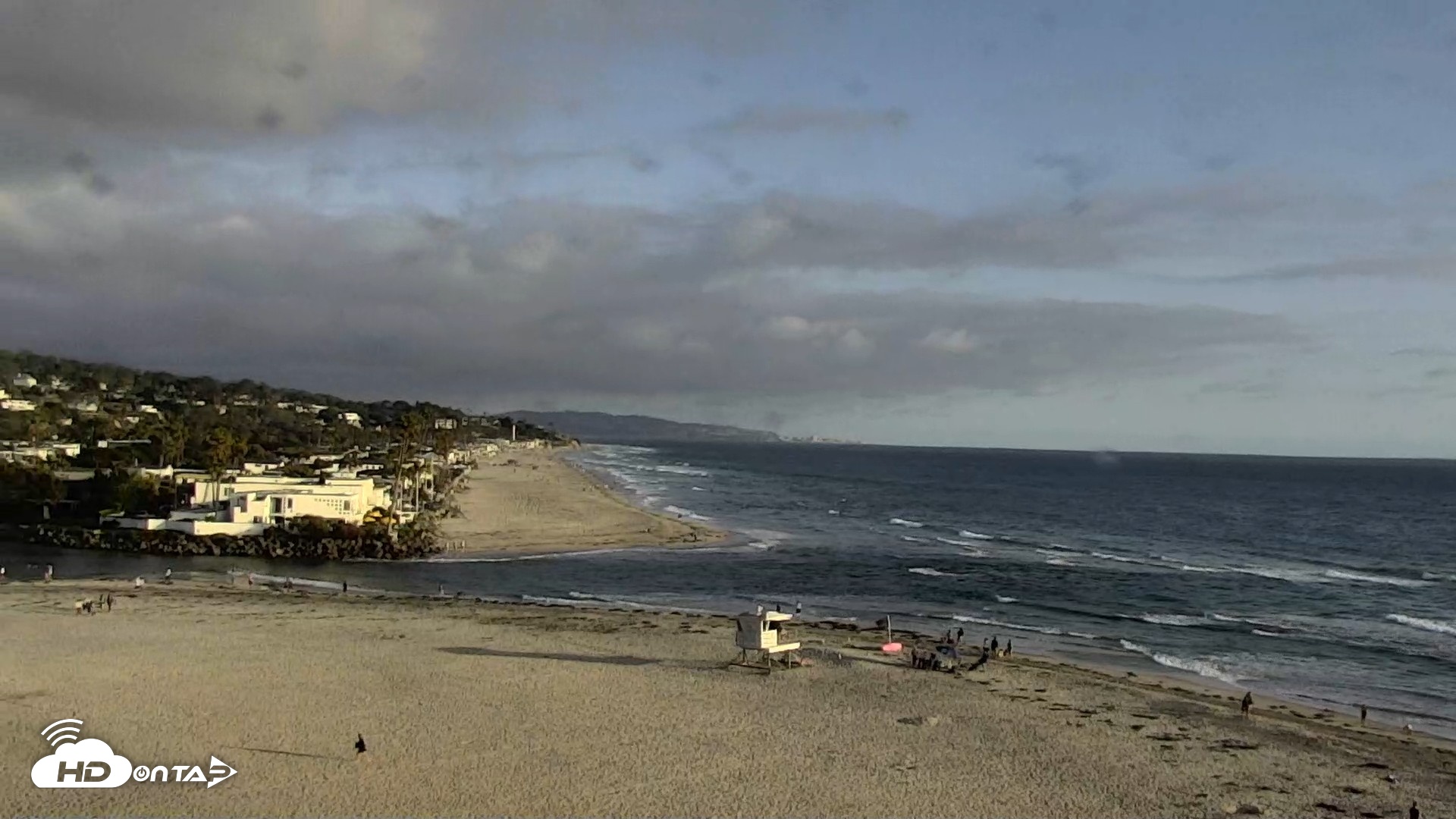 Snapshot of Del Mar Beach North Live Webcam taken May 24, 2026, 6:55pm PDT