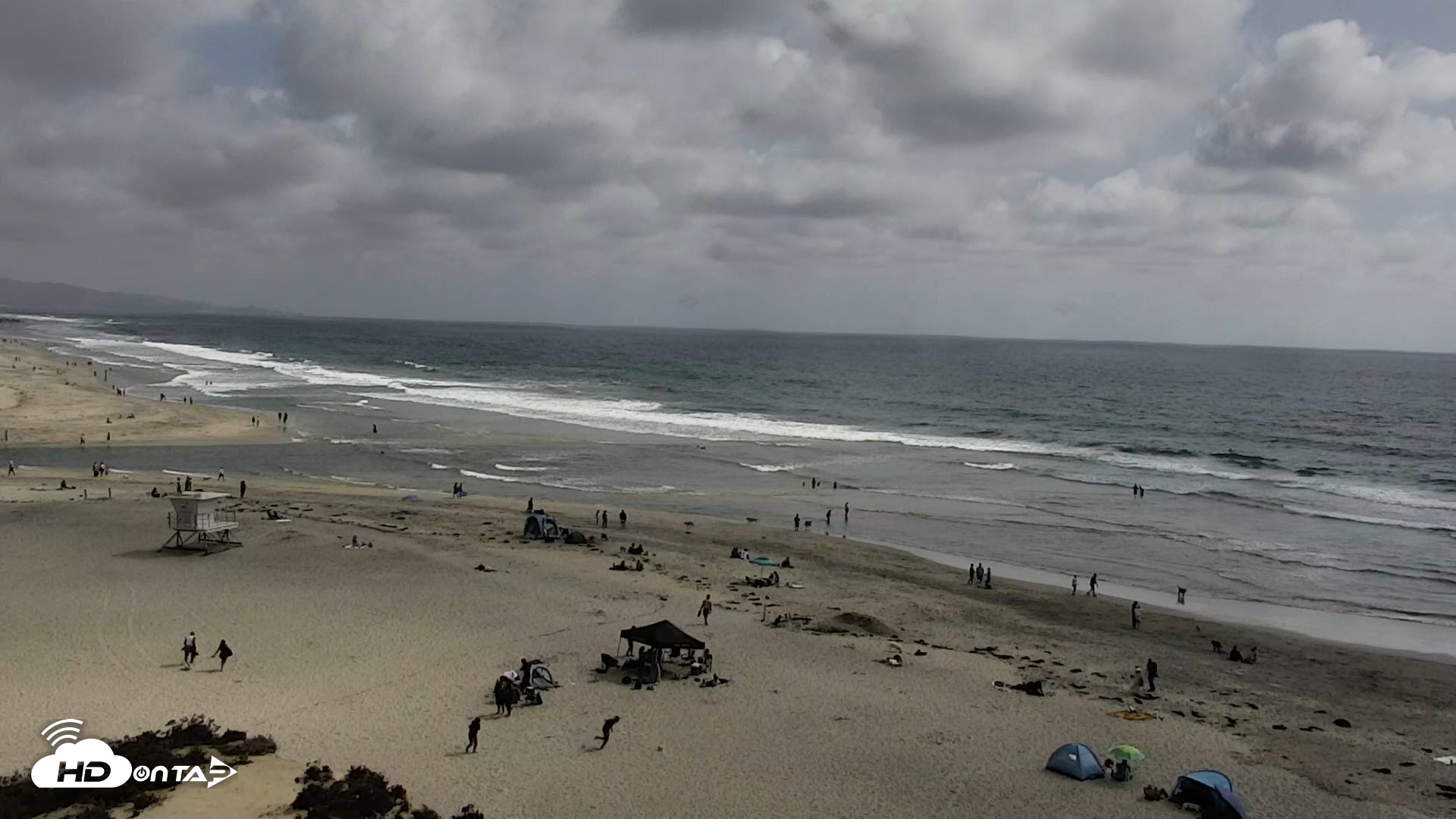 Snapshot of Del Mar Beach North Live Webcam taken May 16, 2026, 3:41pm PDT