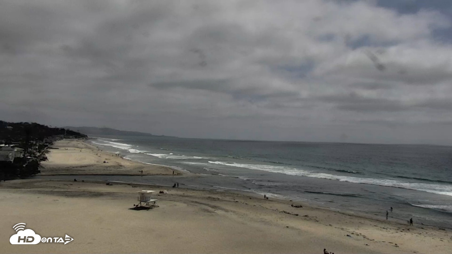 Snapshot of Del Mar Beach North Live Webcam taken May 7, 2026, 2:33pm PDT