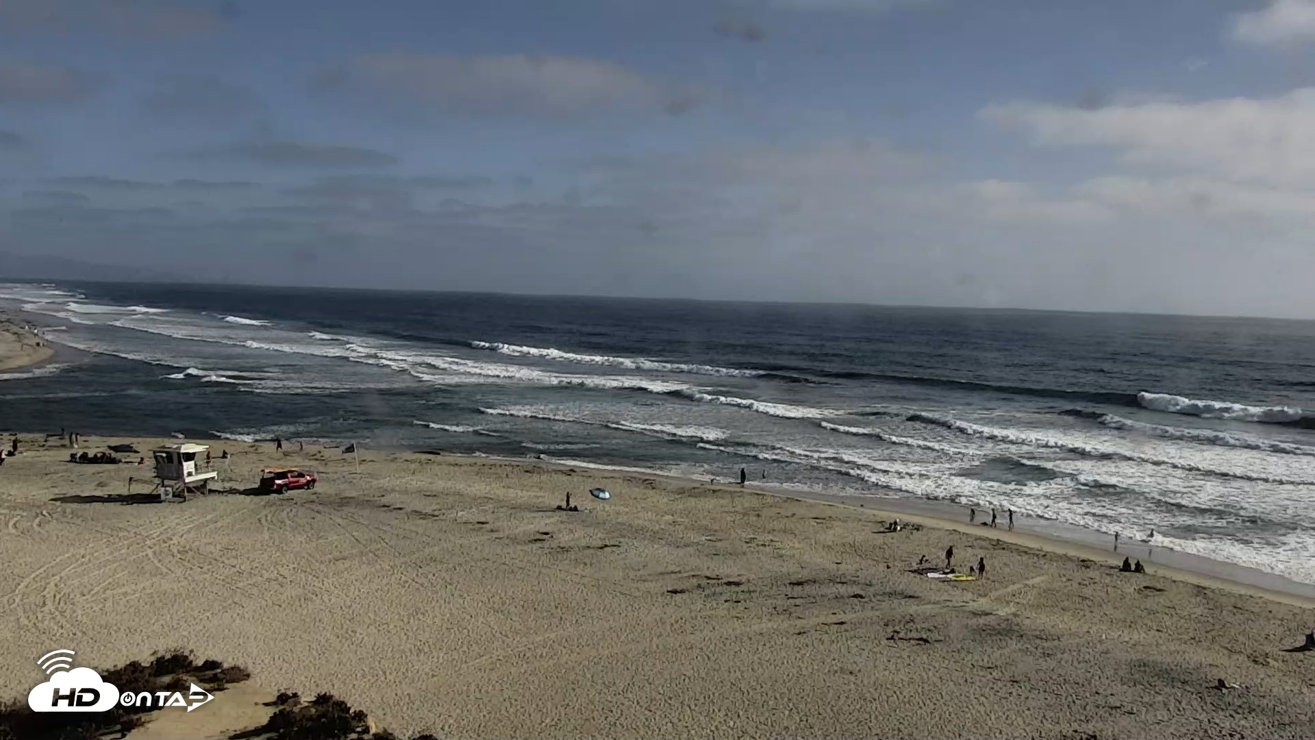 Snapshot of Del Mar Beach North Live Webcam taken Jul 8, 2026, 5:35pm PDT