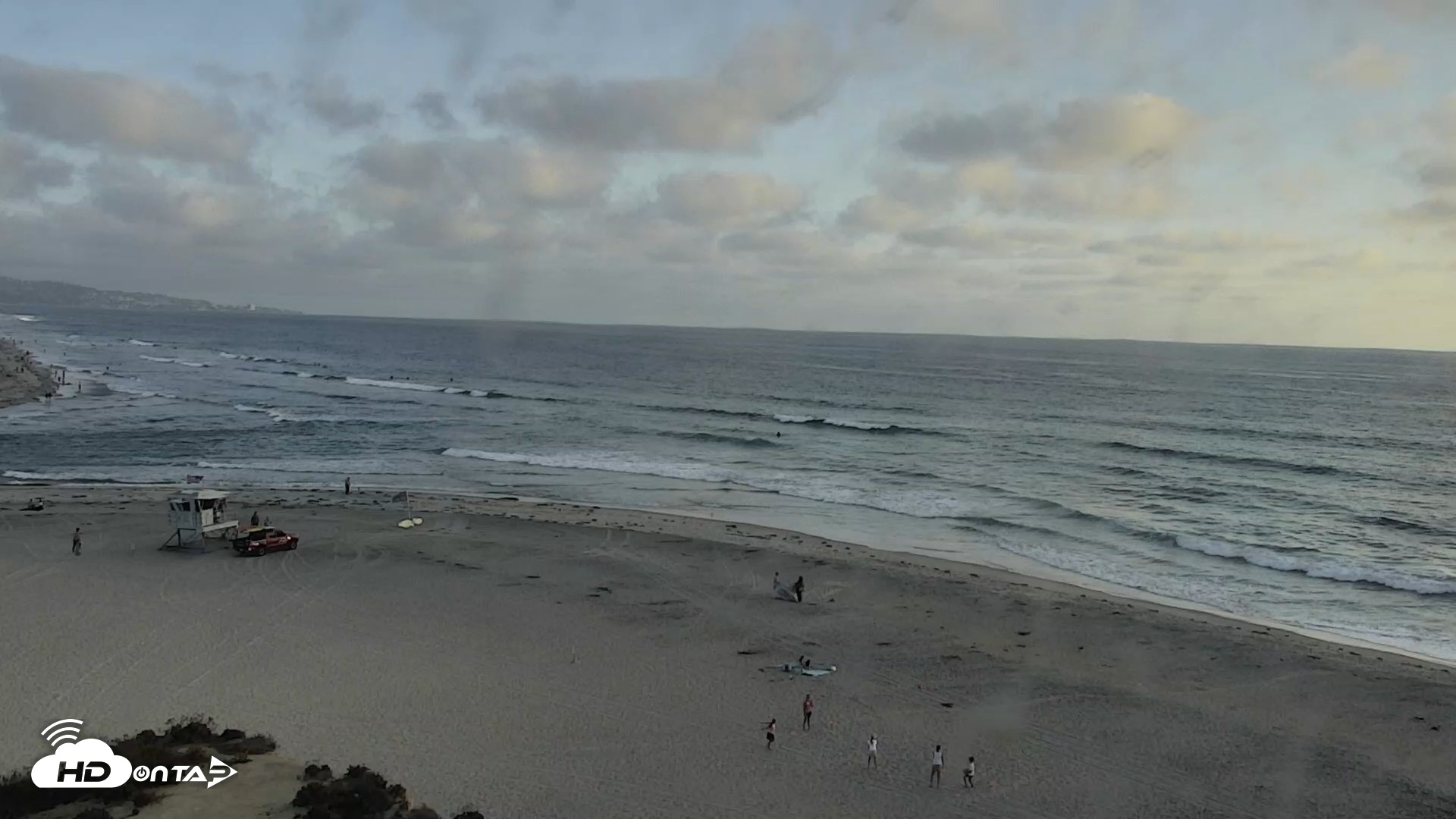 Snapshot of Del Mar Beach North Live Webcam taken Aug 11, 2026, 6:53pm PDT