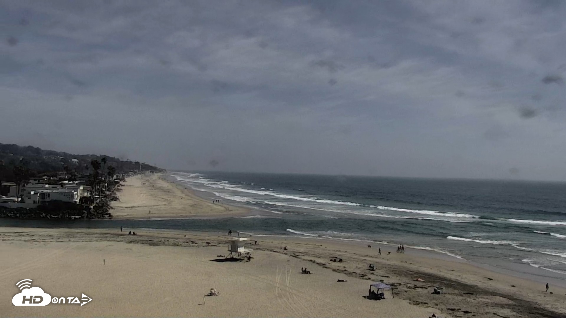 Snapshot of Del Mar Beach North Live Webcam taken May 19, 2026, 3:32pm PDT