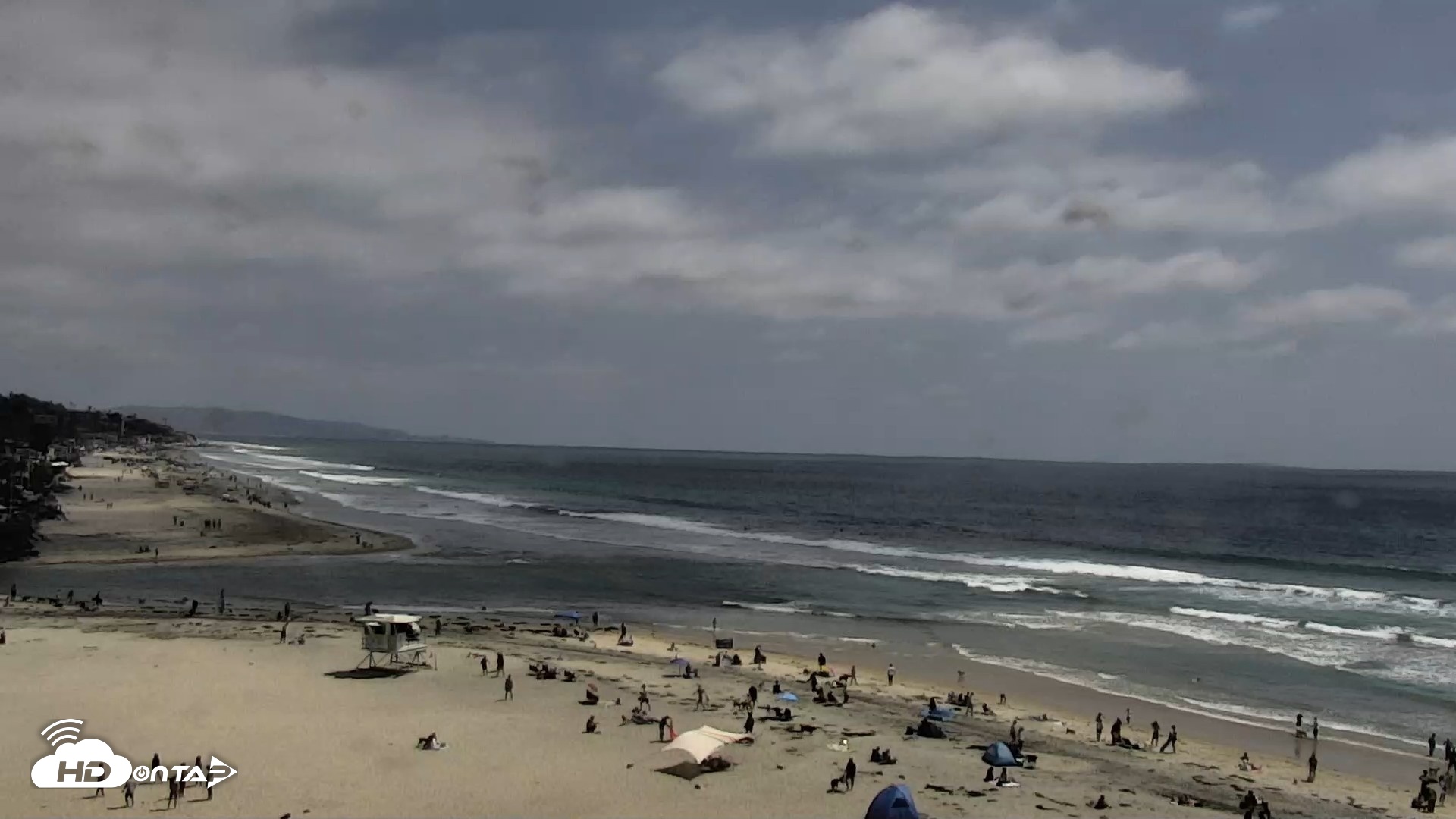 Snapshot of Del Mar Beach North Live Webcam taken May 23, 2026, 2:53pm PDT
