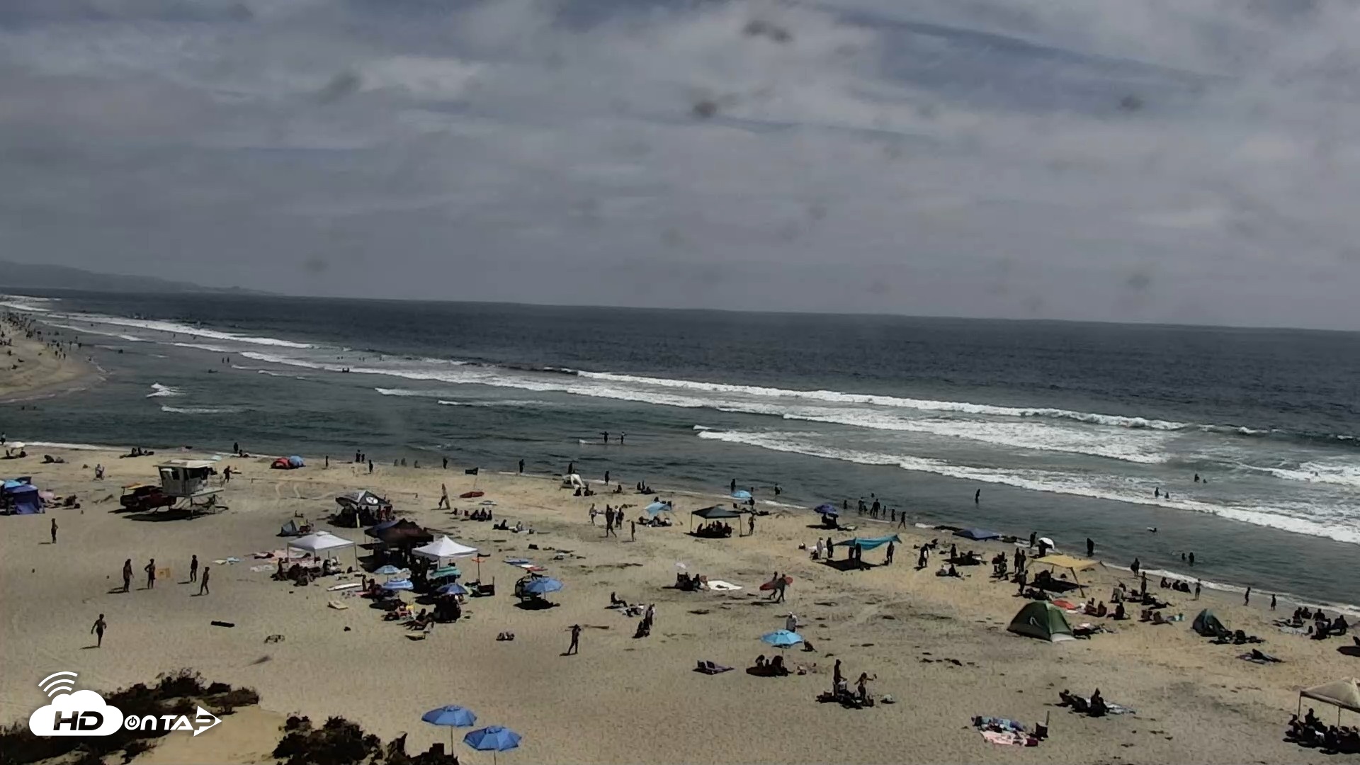 Snapshot of Del Mar Beach North Live Webcam taken Jul 4, 2026, 2:59pm PDT