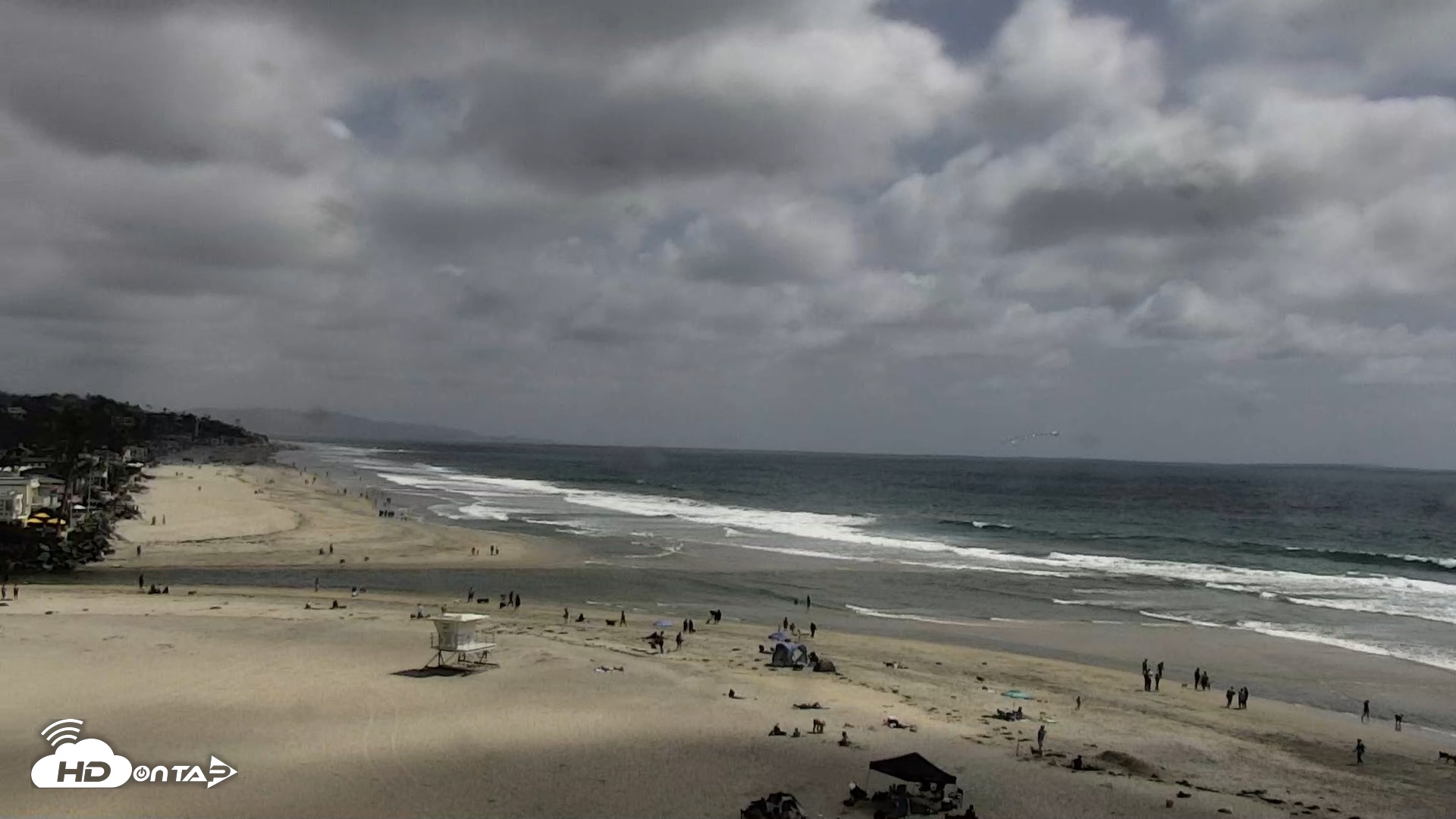 Snapshot of Del Mar Beach North Live Webcam taken May 16, 2026, 3:12pm PDT