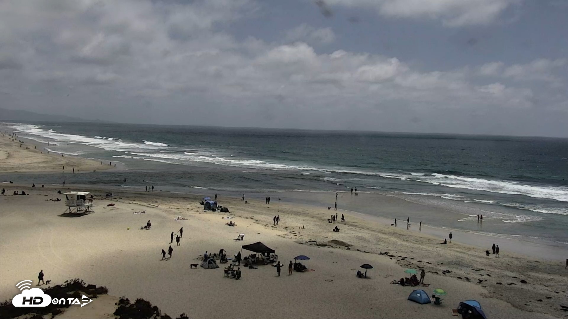 Snapshot of Del Mar Beach North Live Webcam taken May 16, 2026, 1:46pm PDT
