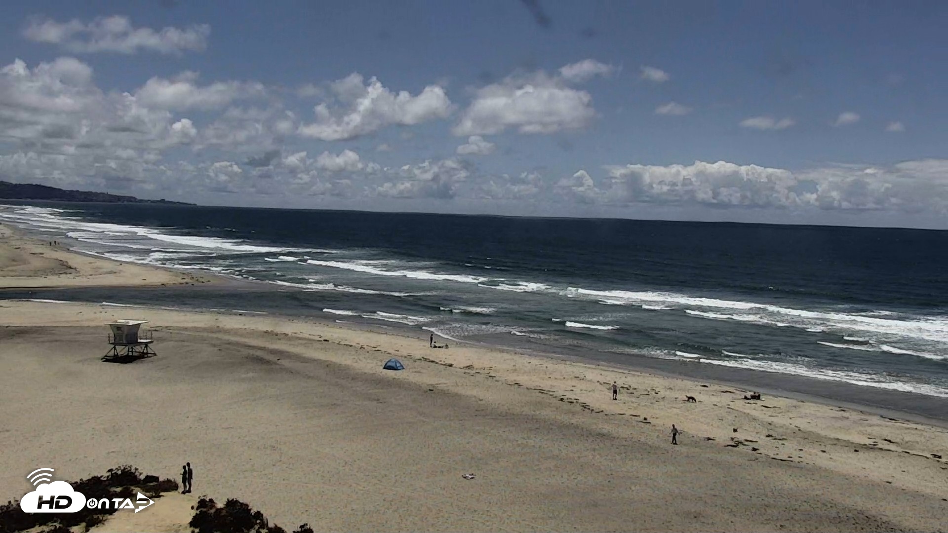Snapshot of Del Mar Beach North Live Webcam taken May 5, 2026, 1:06pm PDT