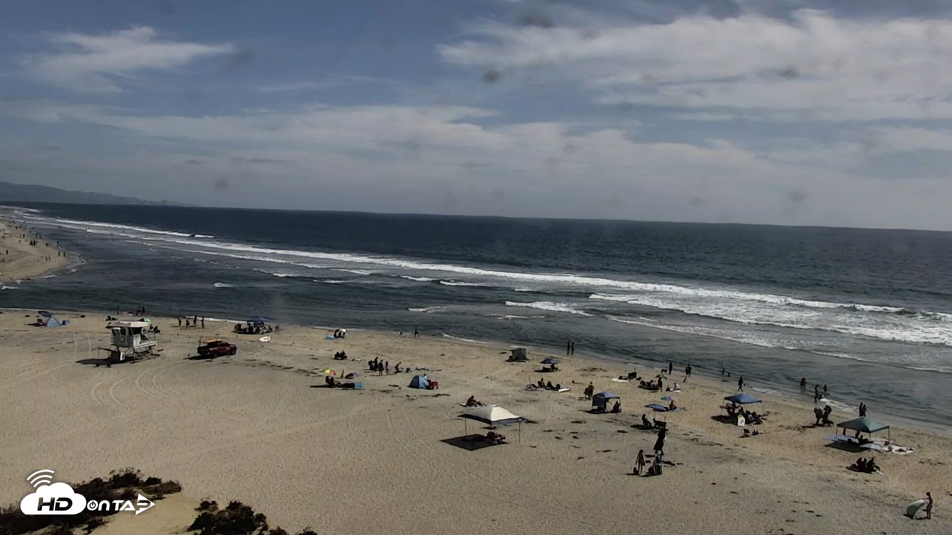 Snapshot of Del Mar Beach North Live Webcam taken Jul 3, 2026, 3:50pm PDT