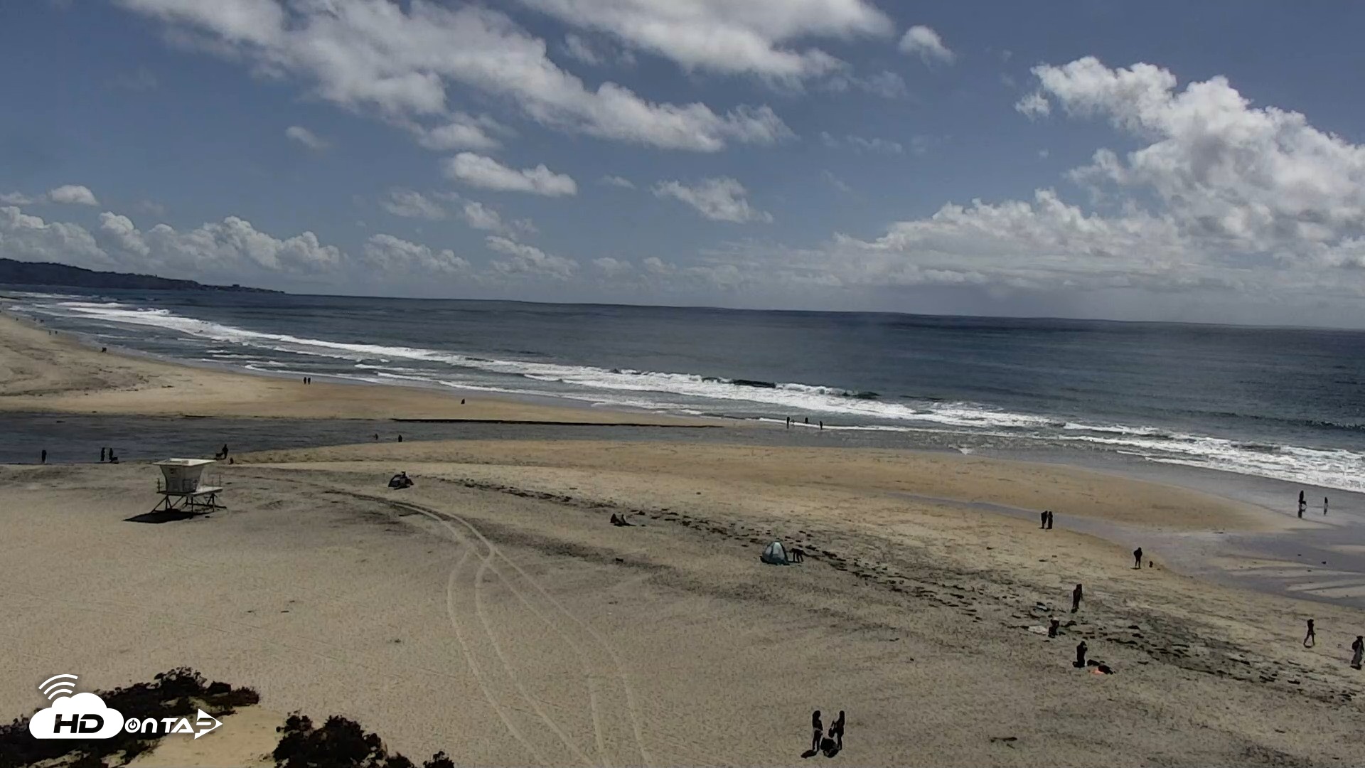 Snapshot of Del Mar Beach North Live Webcam taken Apr 13, 2026, 2:34pm PDT