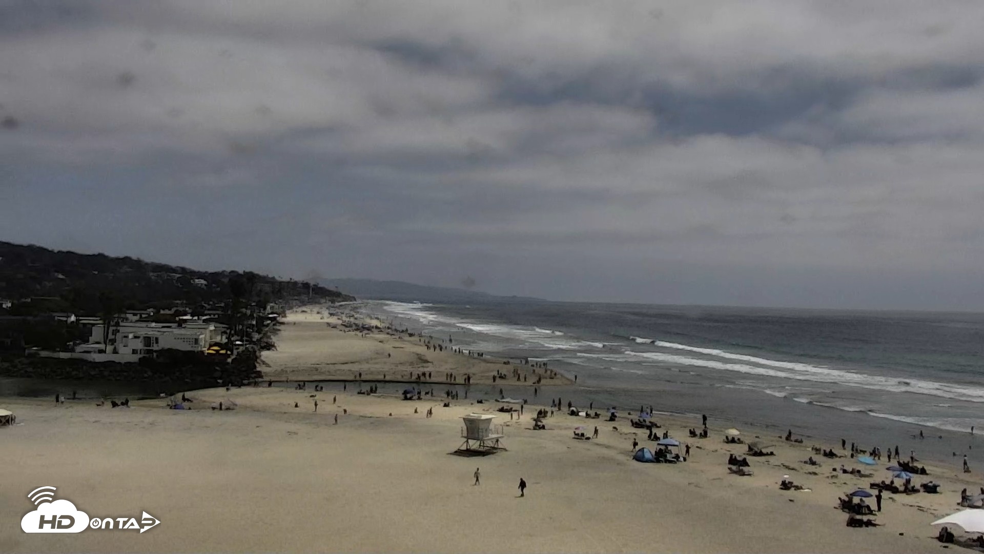 Snapshot of Del Mar Beach North Live Webcam taken May 10, 2026, 2:02pm PDT