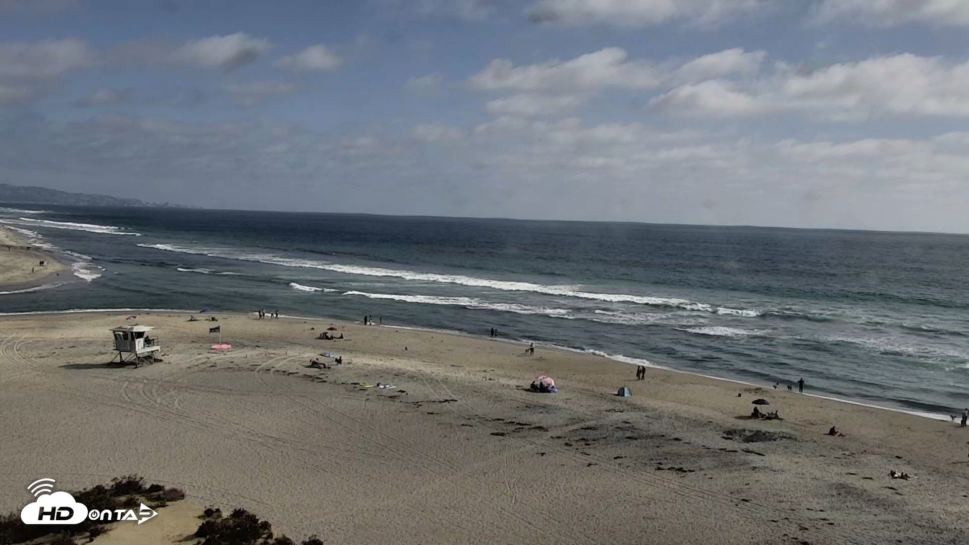 Snapshot of Del Mar Beach North Live Webcam taken Jun 25, 2026, 4:49pm PDT