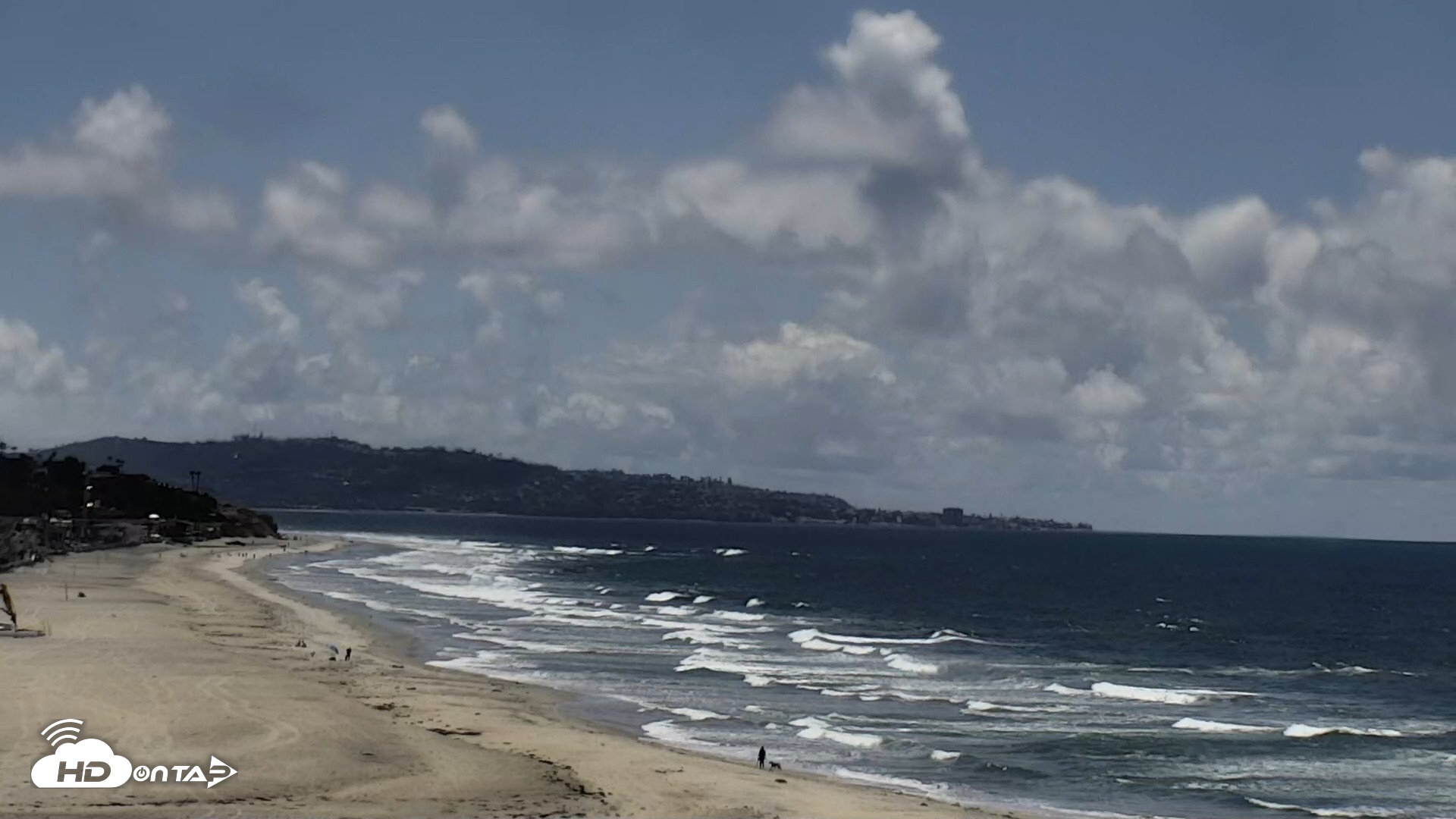 Snapshot of Del Mar Beach North Live Webcam taken May 5, 2026, 12:46pm PDT
