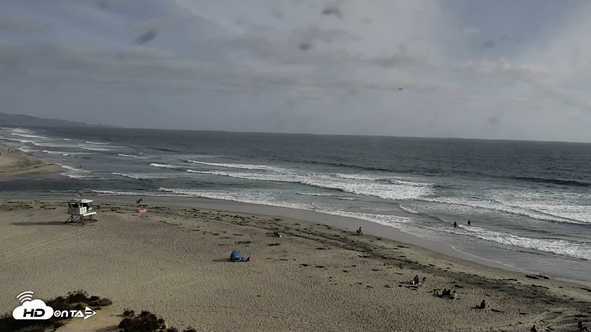 Snapshot of Del Mar Beach North Live Webcam taken Jun 8, 2026, 5:55pm PDT