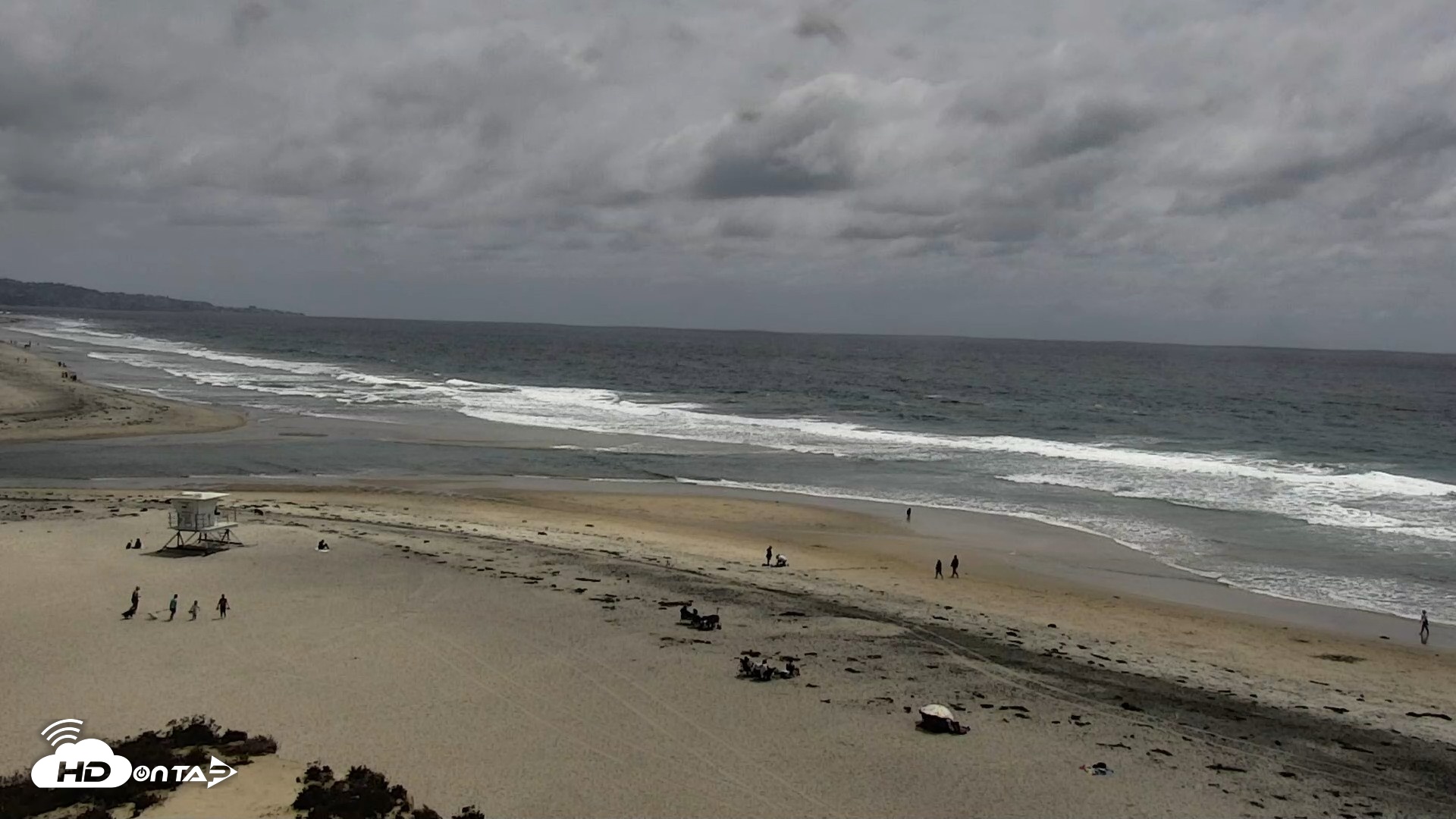 Snapshot of Del Mar Beach North Live Webcam taken May 26, 2026, 2:23pm PDT