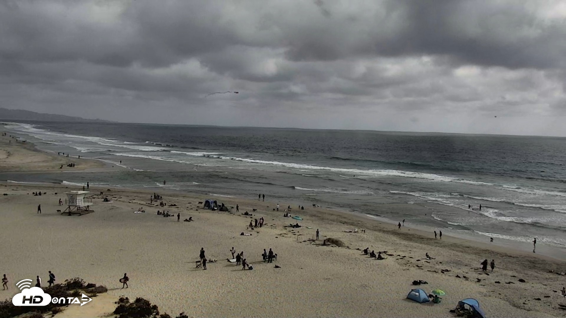 Snapshot of Del Mar Beach North Live Webcam taken May 16, 2026, 4:30pm PDT