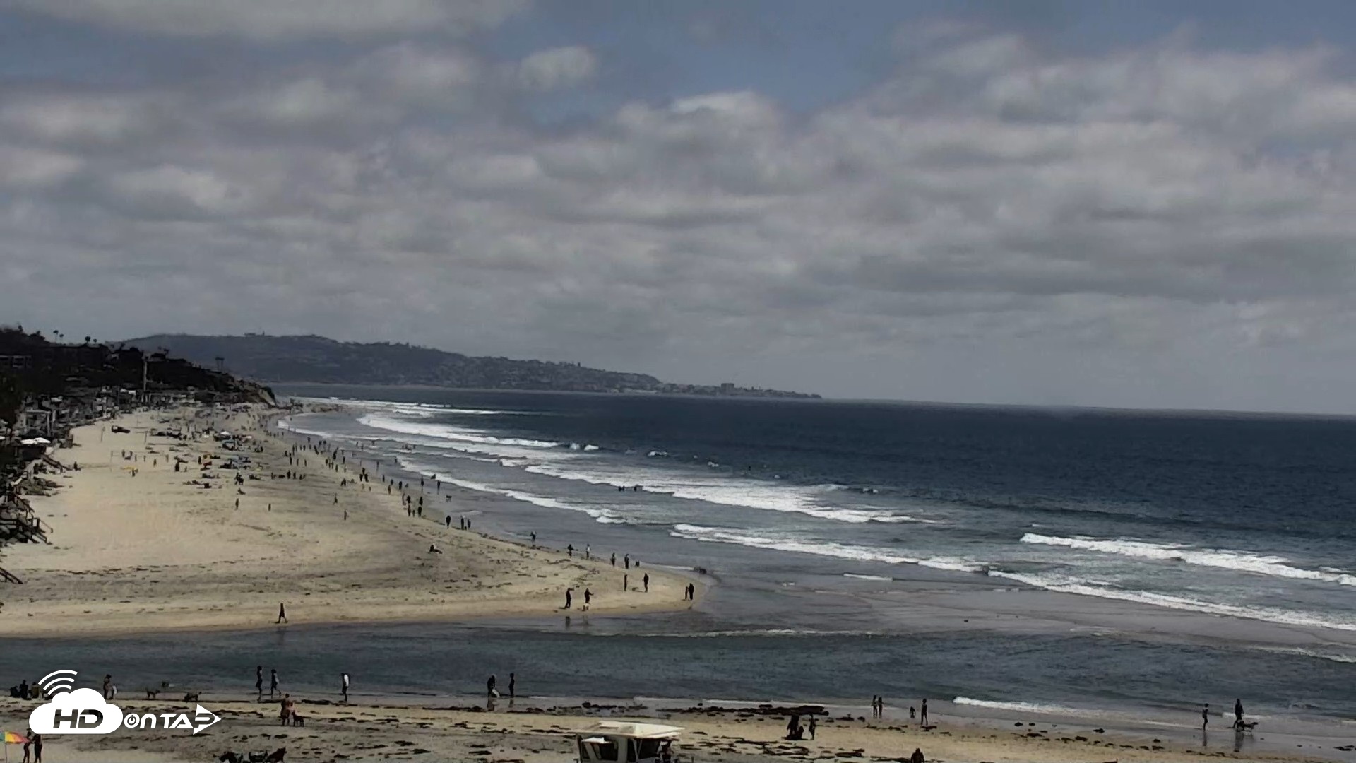 Snapshot of Del Mar Beach North Live Webcam taken May 25, 2026, 2:39pm PDT