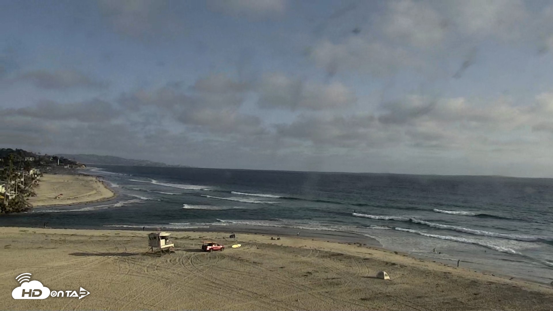 Snapshot of Del Mar Beach North Live Webcam taken Aug 11, 2026, 6:19pm PDT
