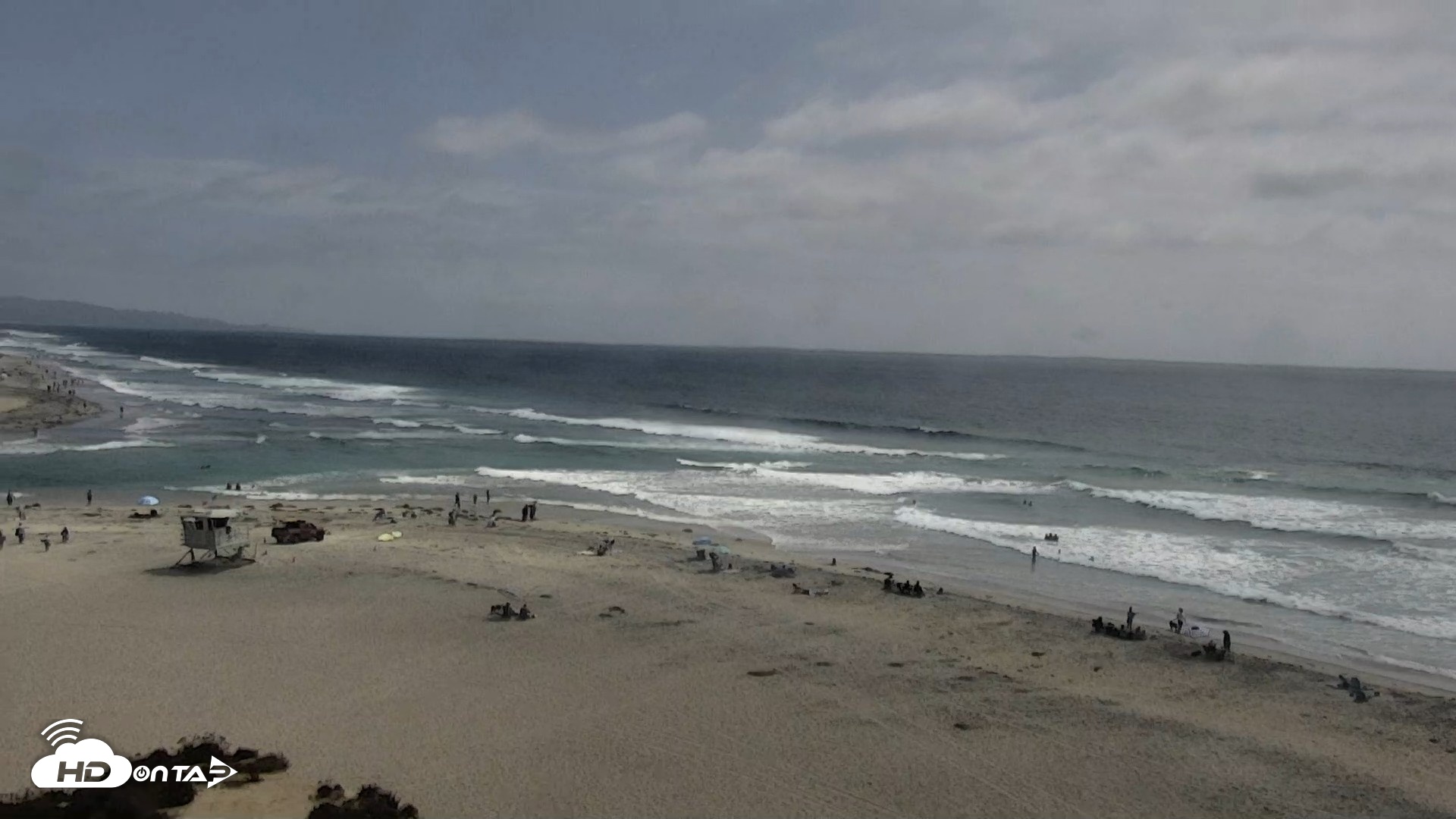 Snapshot of Del Mar Beach North Live Webcam taken Aug 4, 2026, 2:54pm PDT