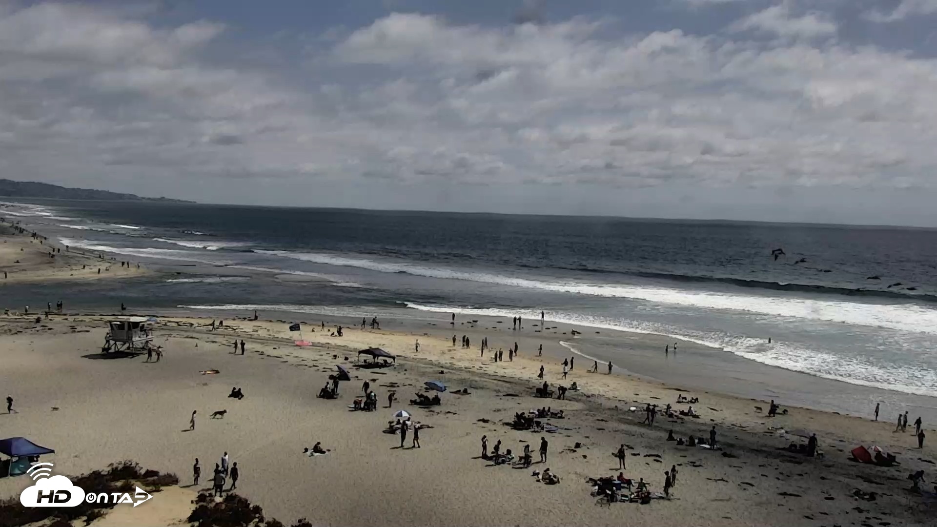 Snapshot of Del Mar Beach North Live Webcam taken May 25, 2026, 3:03pm PDT