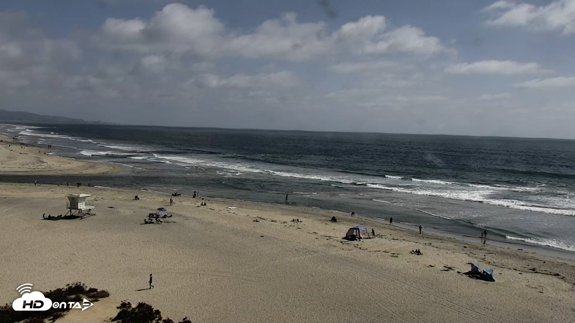 Snapshot of Del Mar Beach North Live Webcam taken May 14, 2026, 3:59pm PDT