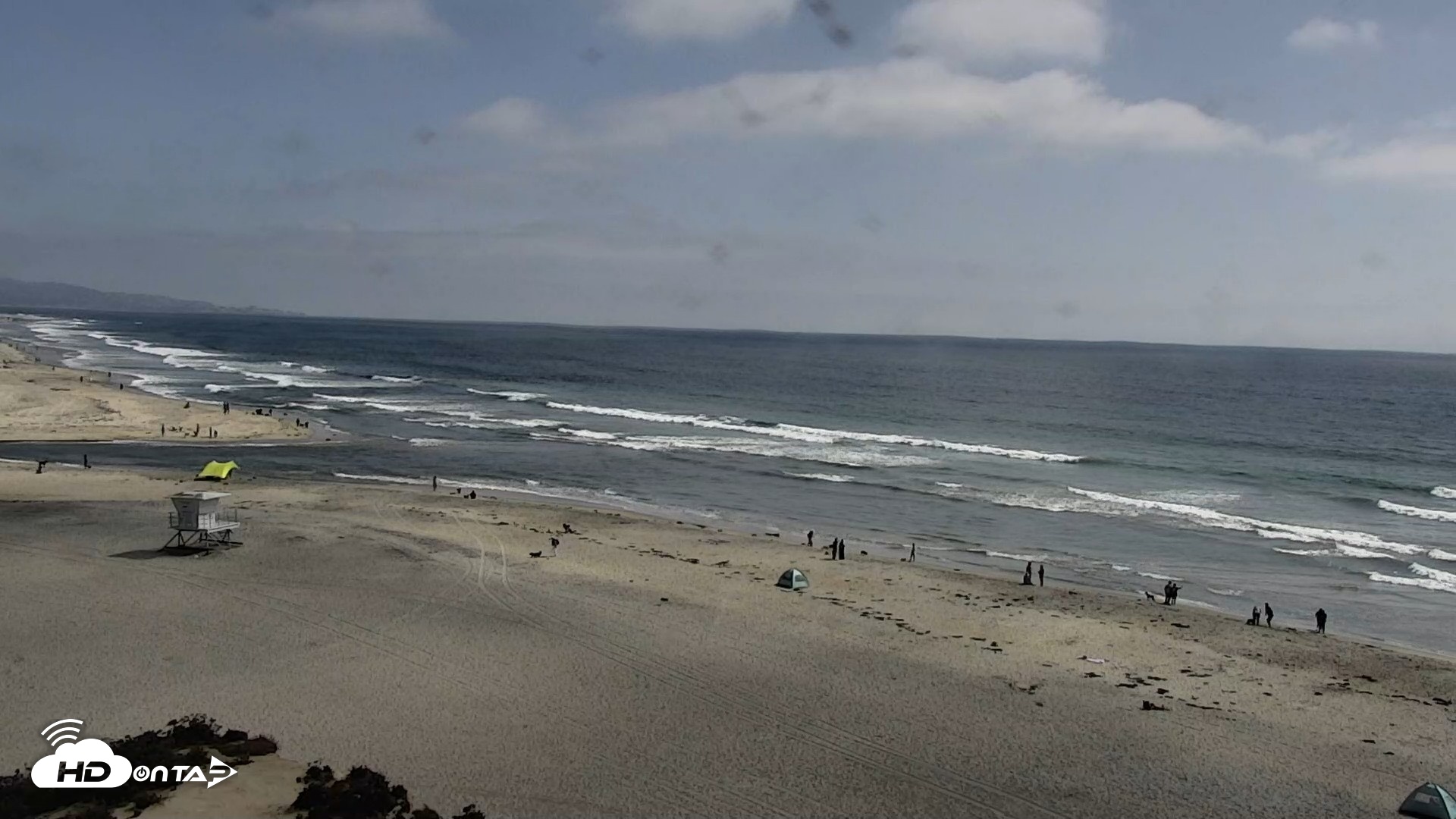 Snapshot of Del Mar Beach North Live Webcam taken May 8, 2026, 3:45pm PDT