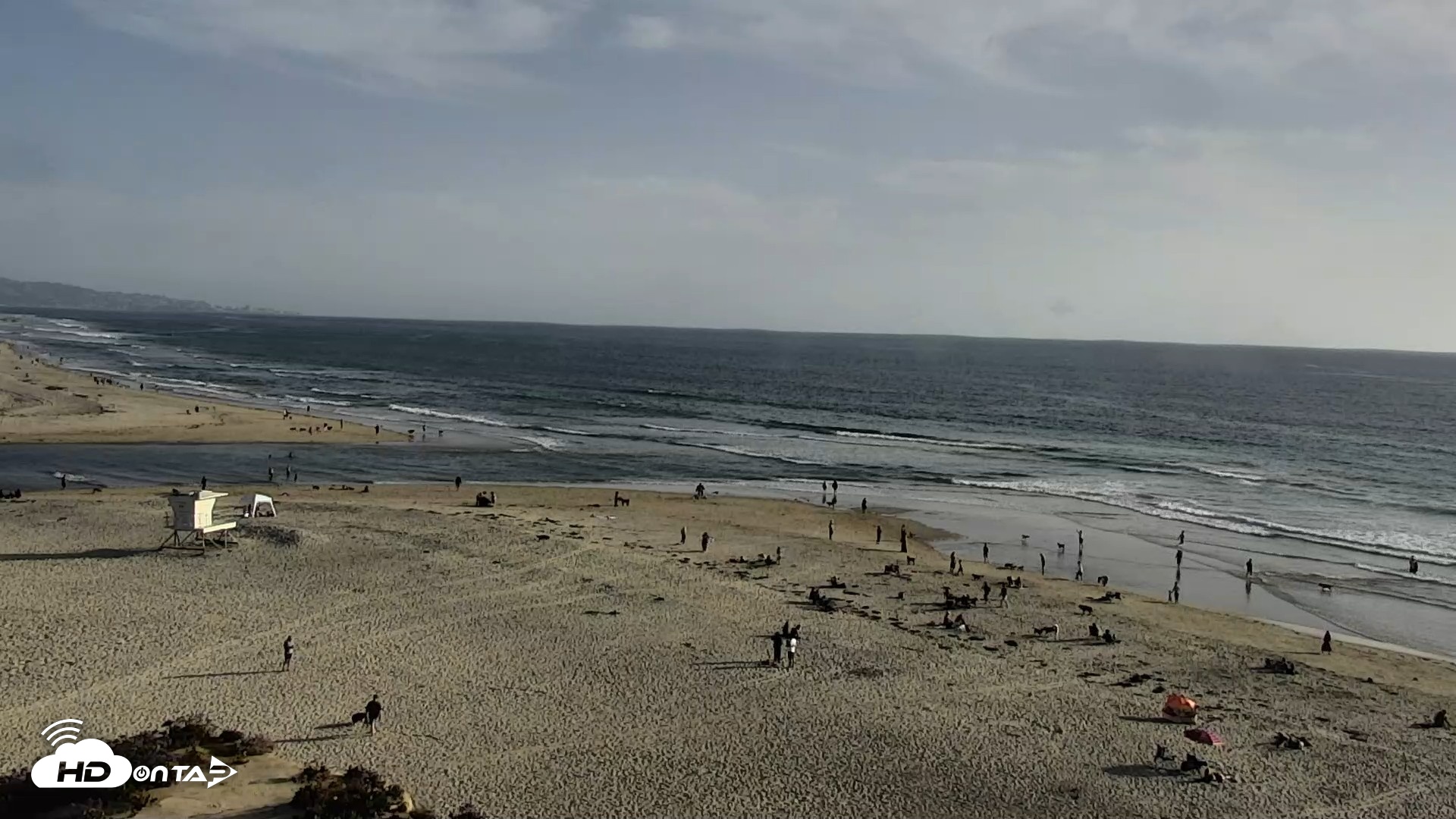 Snapshot of Del Mar Beach North Live Webcam taken Apr 18, 2026, 5:56pm PDT