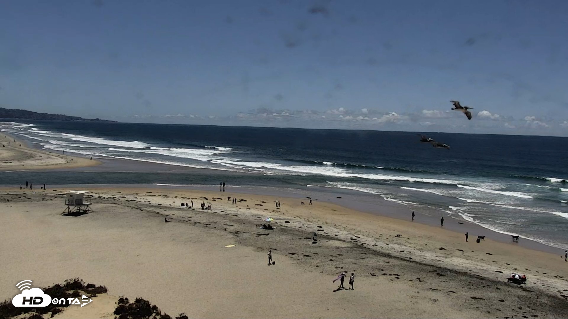 Snapshot of Del Mar Beach North Live Webcam taken May 29, 2026, 12:58pm PDT