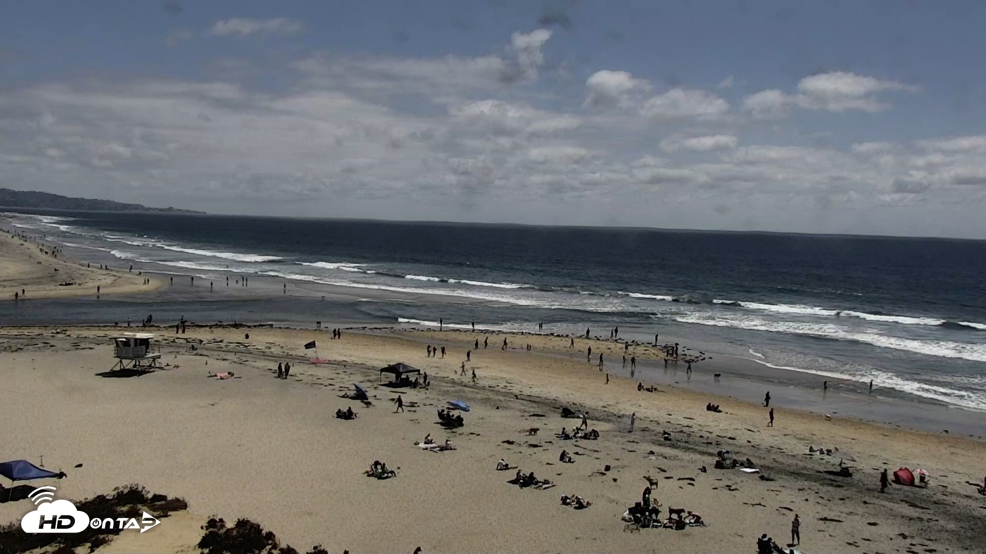 Snapshot of Del Mar Beach North Live Webcam taken May 25, 2026, 2:15pm PDT