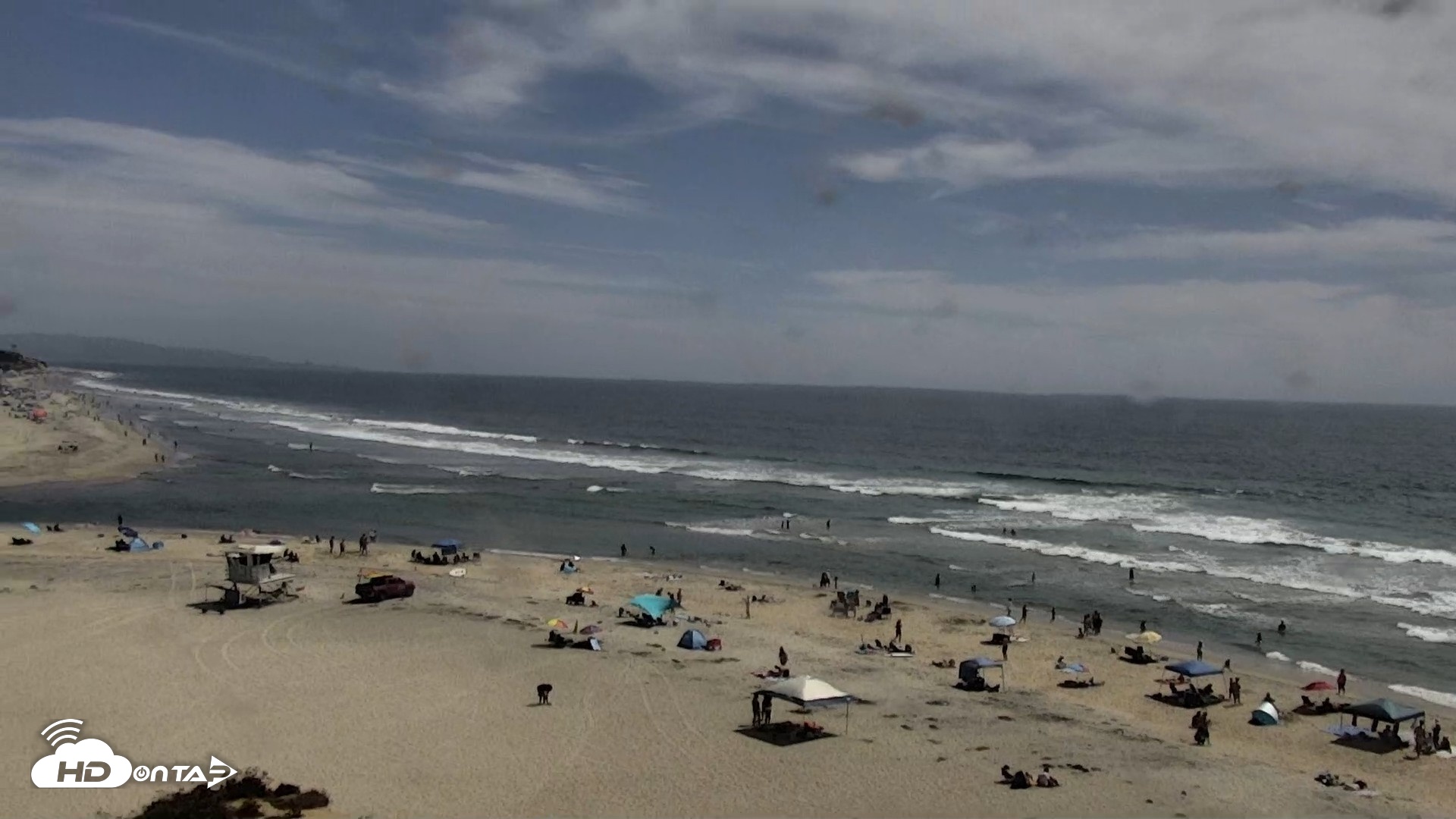 Snapshot of Del Mar Beach North Live Webcam taken Jul 3, 2026, 3:10pm PDT