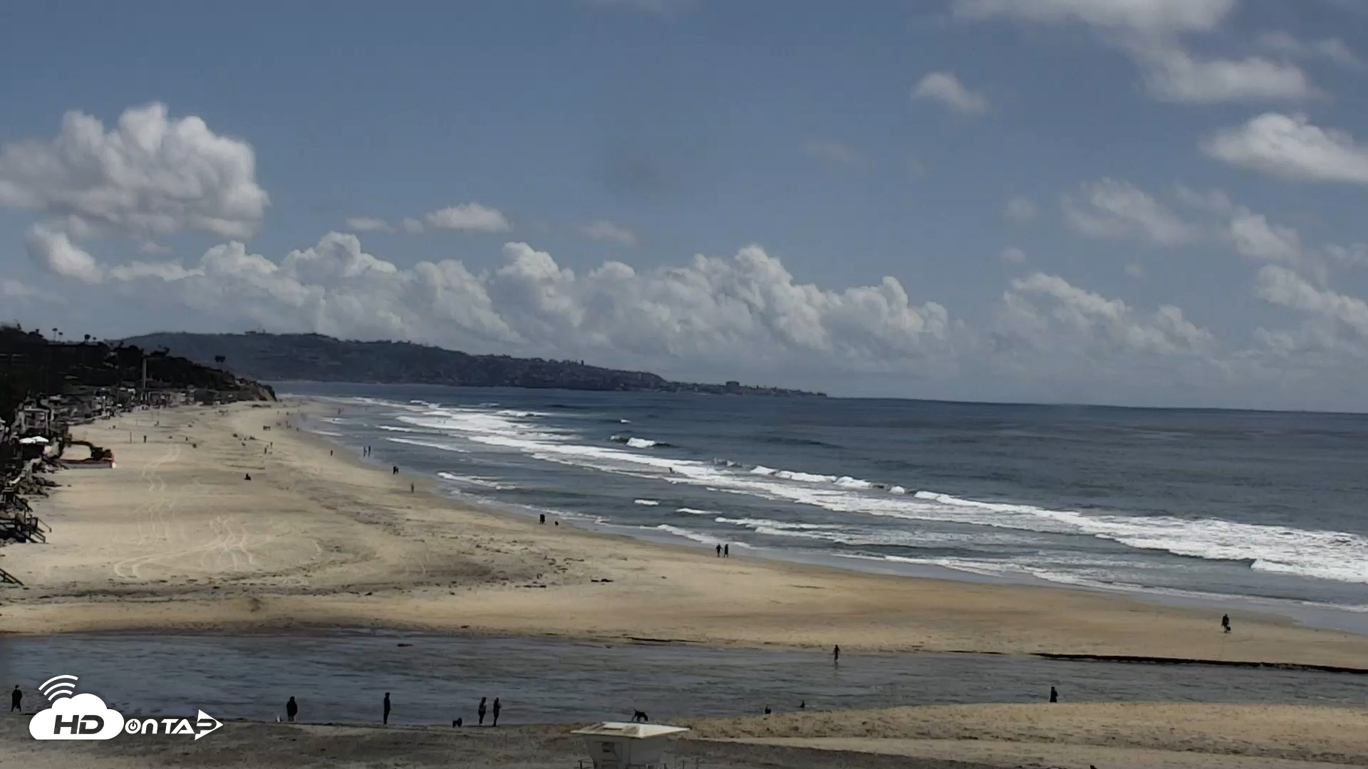 Snapshot of Del Mar Beach North Live Webcam taken Apr 13, 2026, 2:34pm PDT