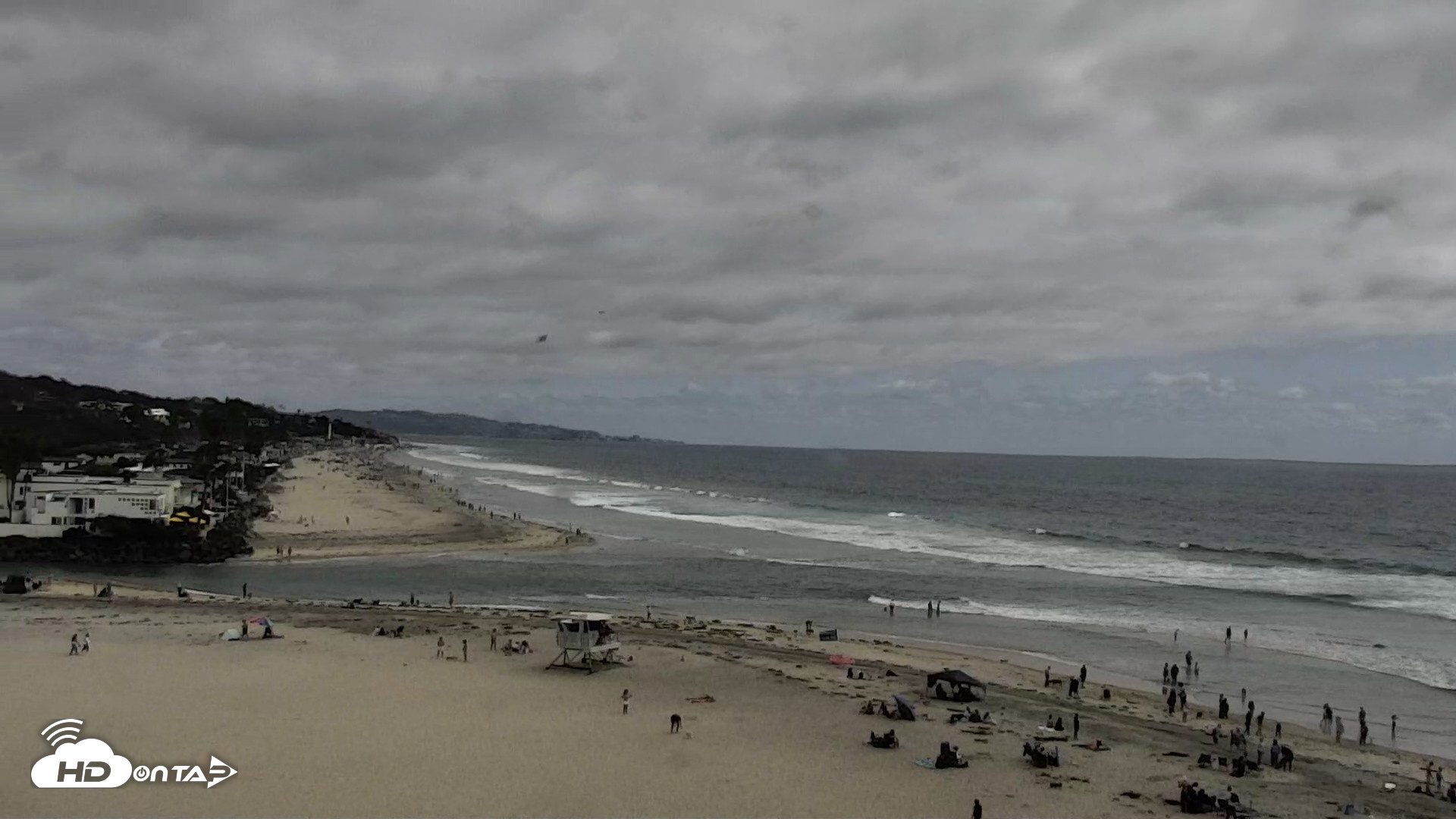 Snapshot of Del Mar Beach North Live Webcam taken May 25, 2026, 3:44pm PDT