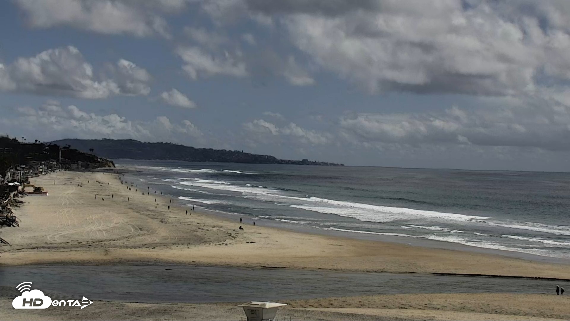 Snapshot of Del Mar Beach North Live Webcam taken Apr 13, 2026, 3:07pm PDT
