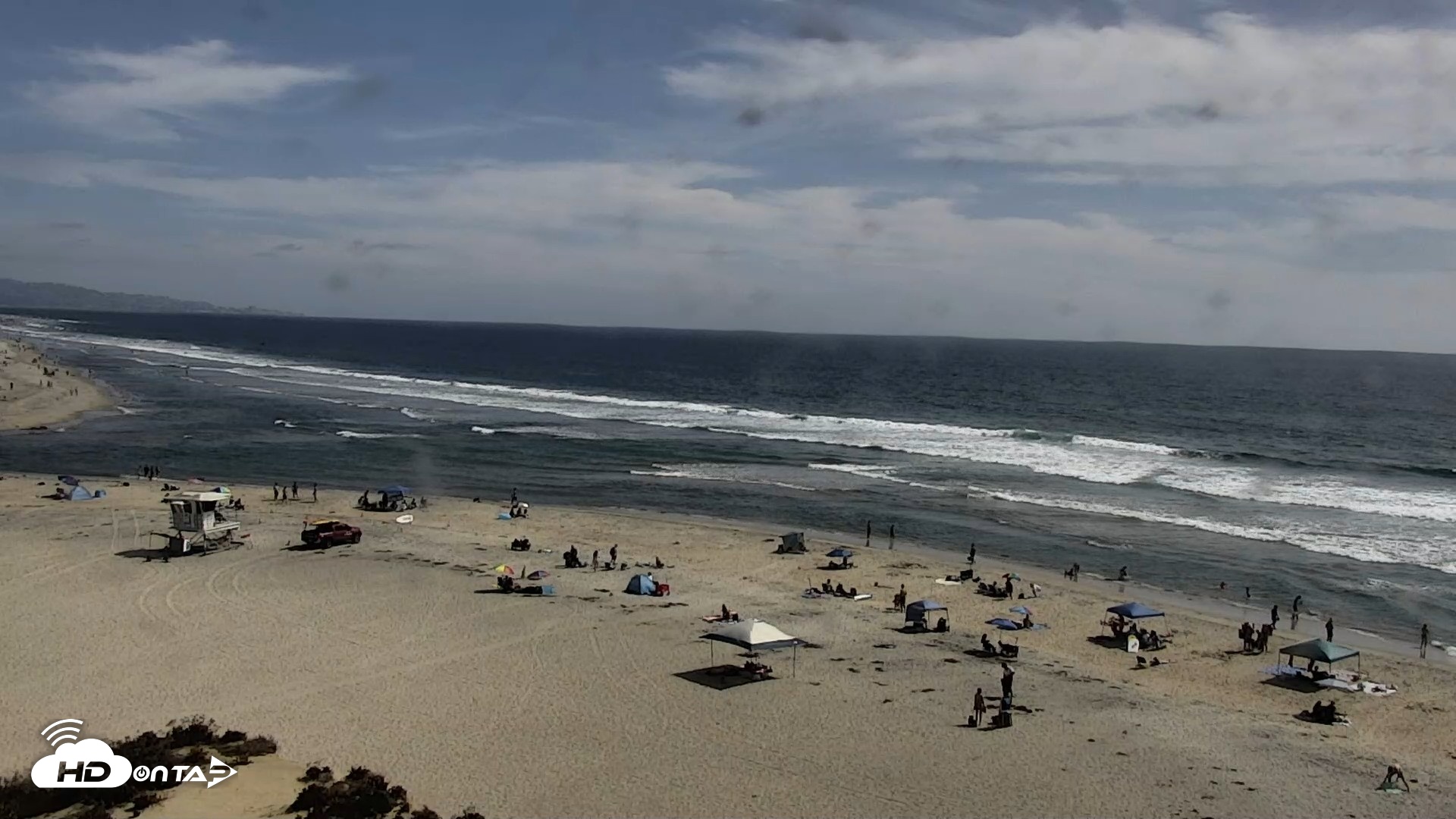 Snapshot of Del Mar Beach North Live Webcam taken Jul 3, 2026, 3:50pm PDT