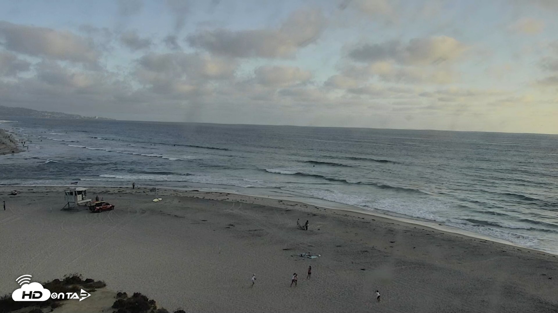 Snapshot of Del Mar Beach North Live Webcam taken Aug 11, 2026, 6:53pm PDT