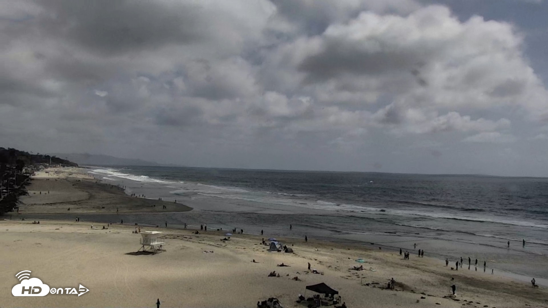 Snapshot of Del Mar Beach North Live Webcam taken May 16, 2026, 3:14pm PDT