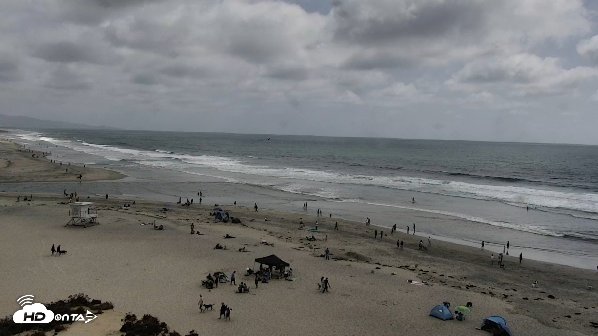 Snapshot of Del Mar Beach North Live Webcam taken May 16, 2026, 3:07pm PDT
