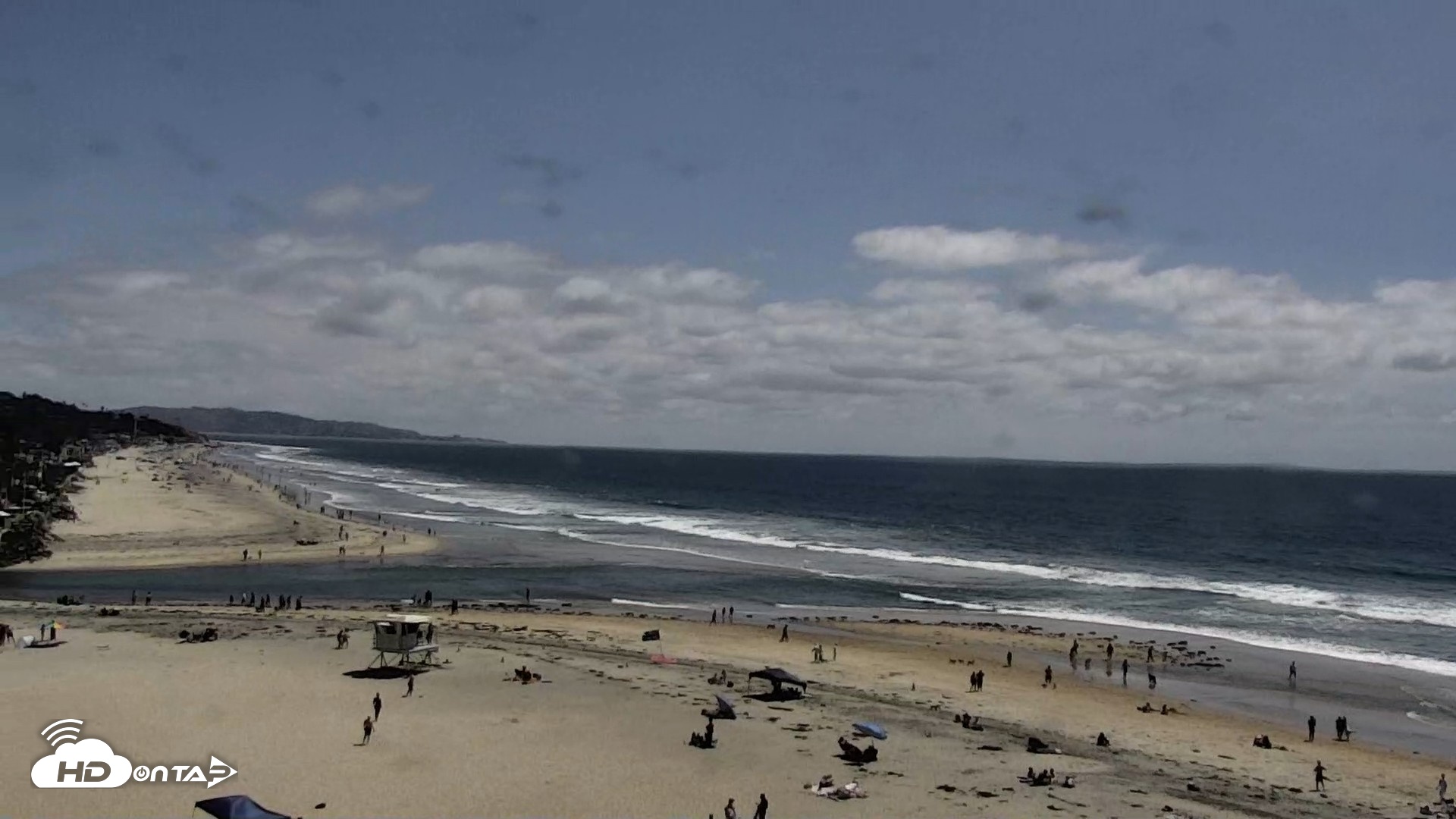 Snapshot of Del Mar Beach North Live Webcam taken May 25, 2026, 2:28pm PDT