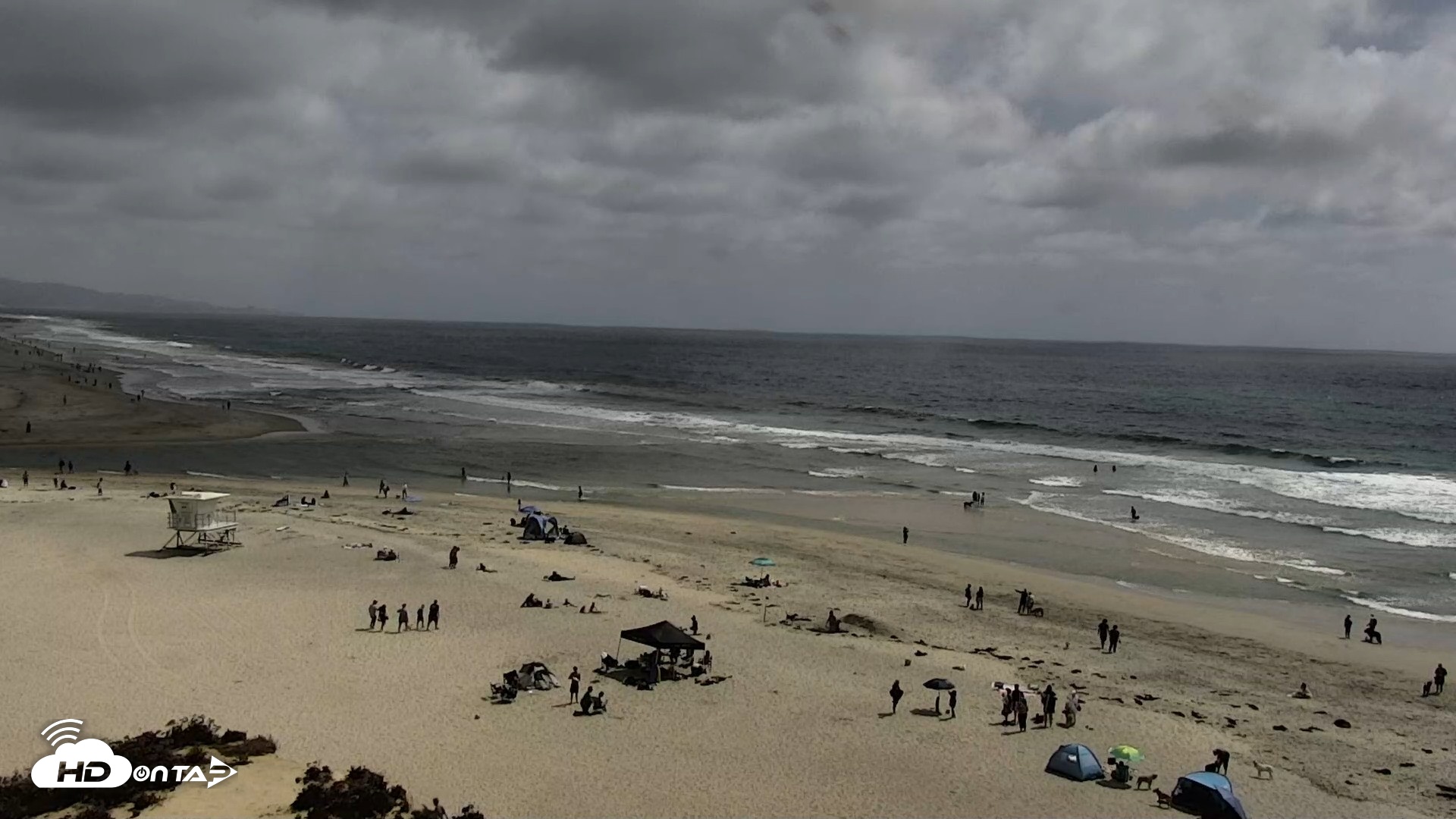 Snapshot of Del Mar Beach North Live Webcam taken May 16, 2026, 3:02pm PDT