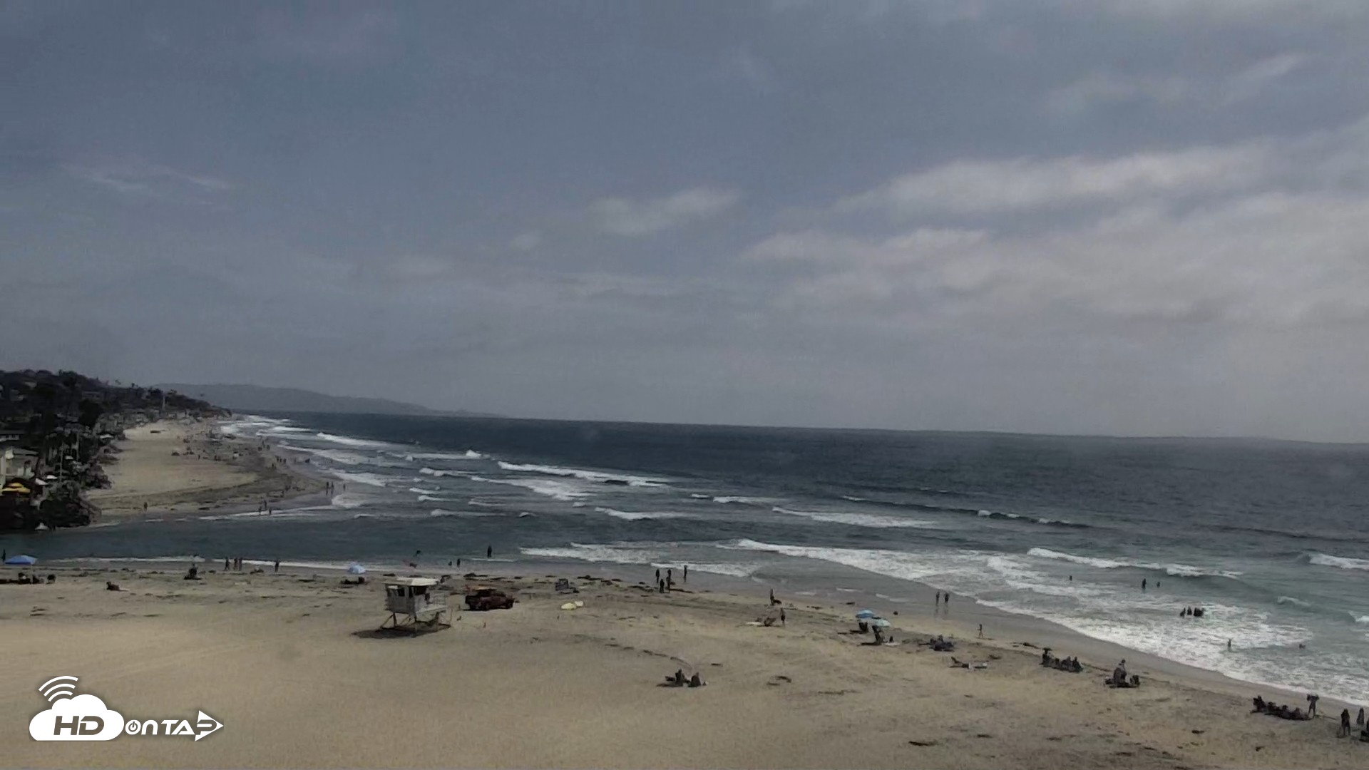 Snapshot of Del Mar Beach North Live Webcam taken Aug 4, 2026, 2:56pm PDT