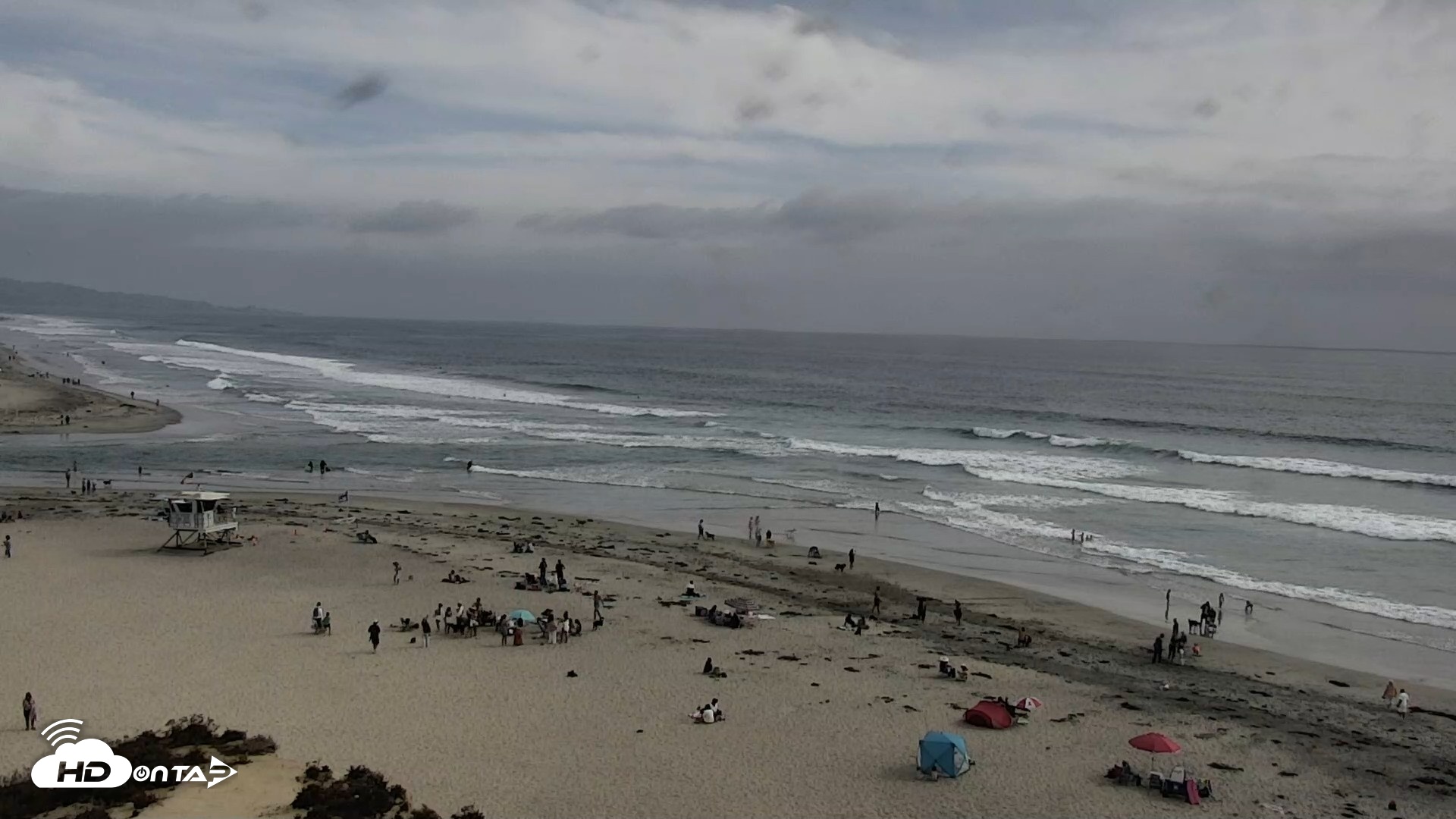 Snapshot of Del Mar Beach North Live Webcam taken Jun 6, 2026, 4:49pm PDT
