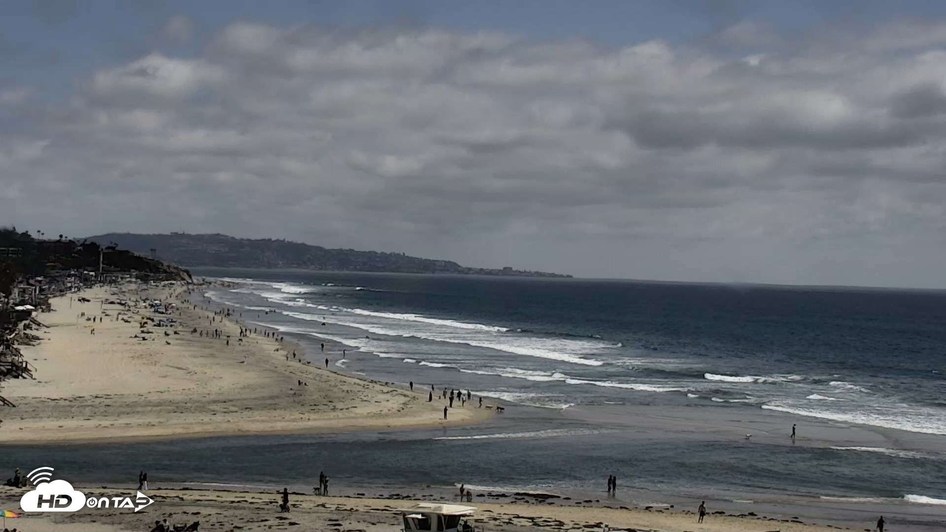 Snapshot of Del Mar Beach North Live Webcam taken May 25, 2026, 2:43pm PDT