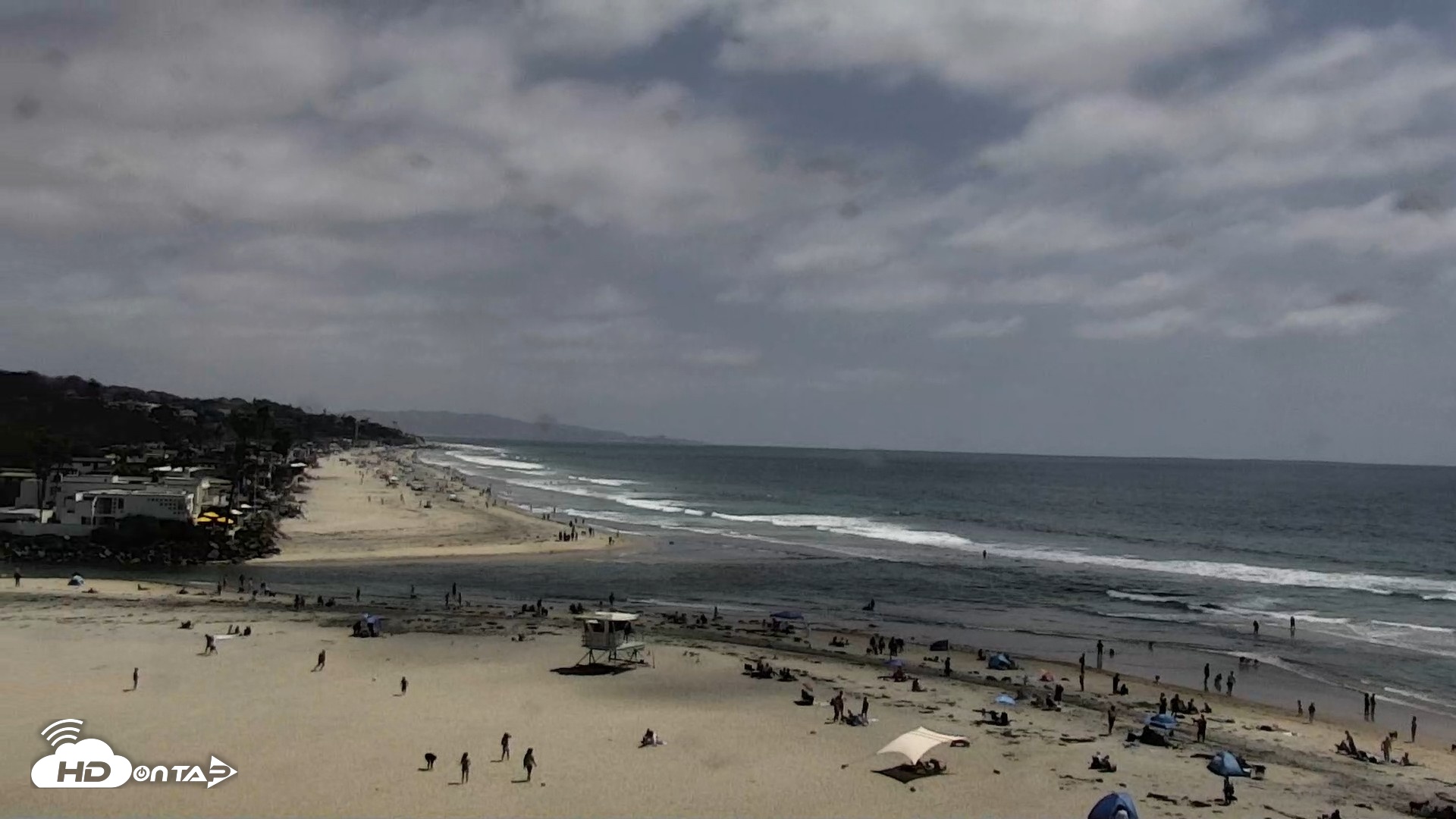 Snapshot of Del Mar Beach North Live Webcam taken May 23, 2026, 2:39pm PDT