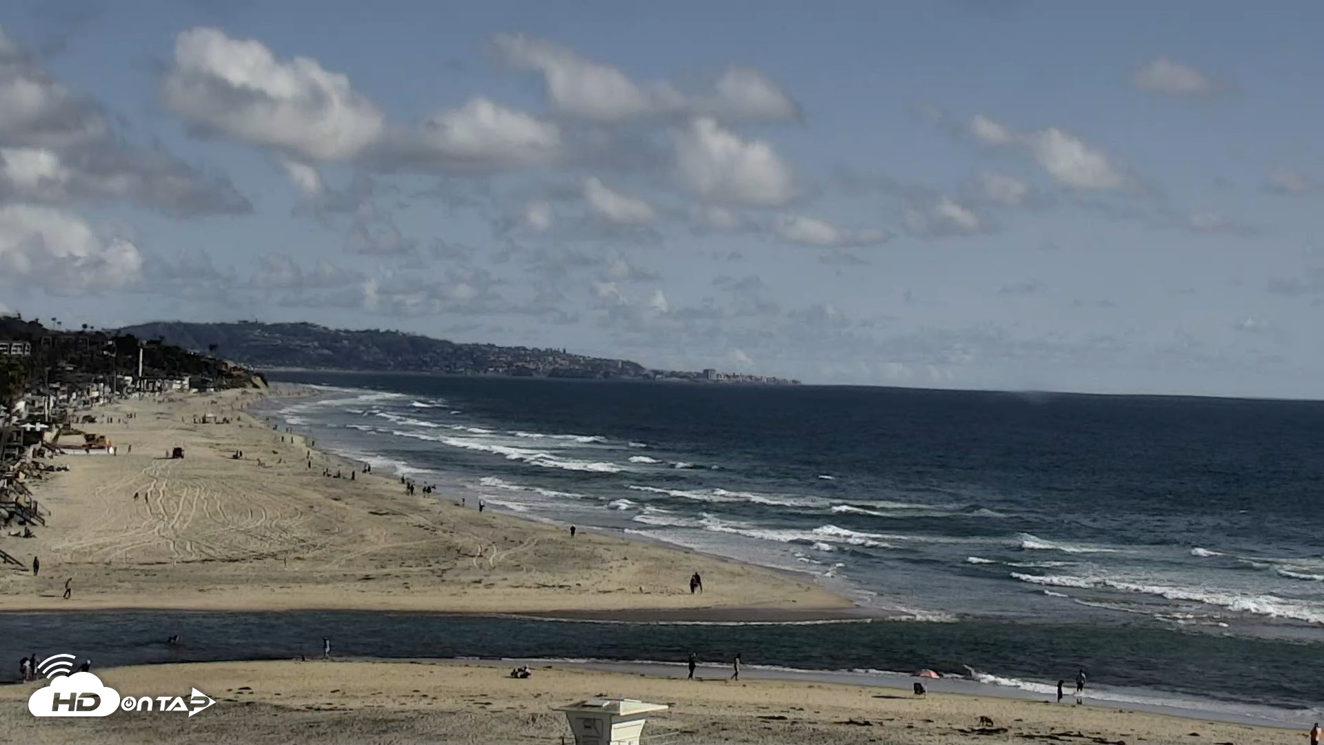 Snapshot of Del Mar Beach North Live Webcam taken Apr 26, 2026, 5:01pm PDT