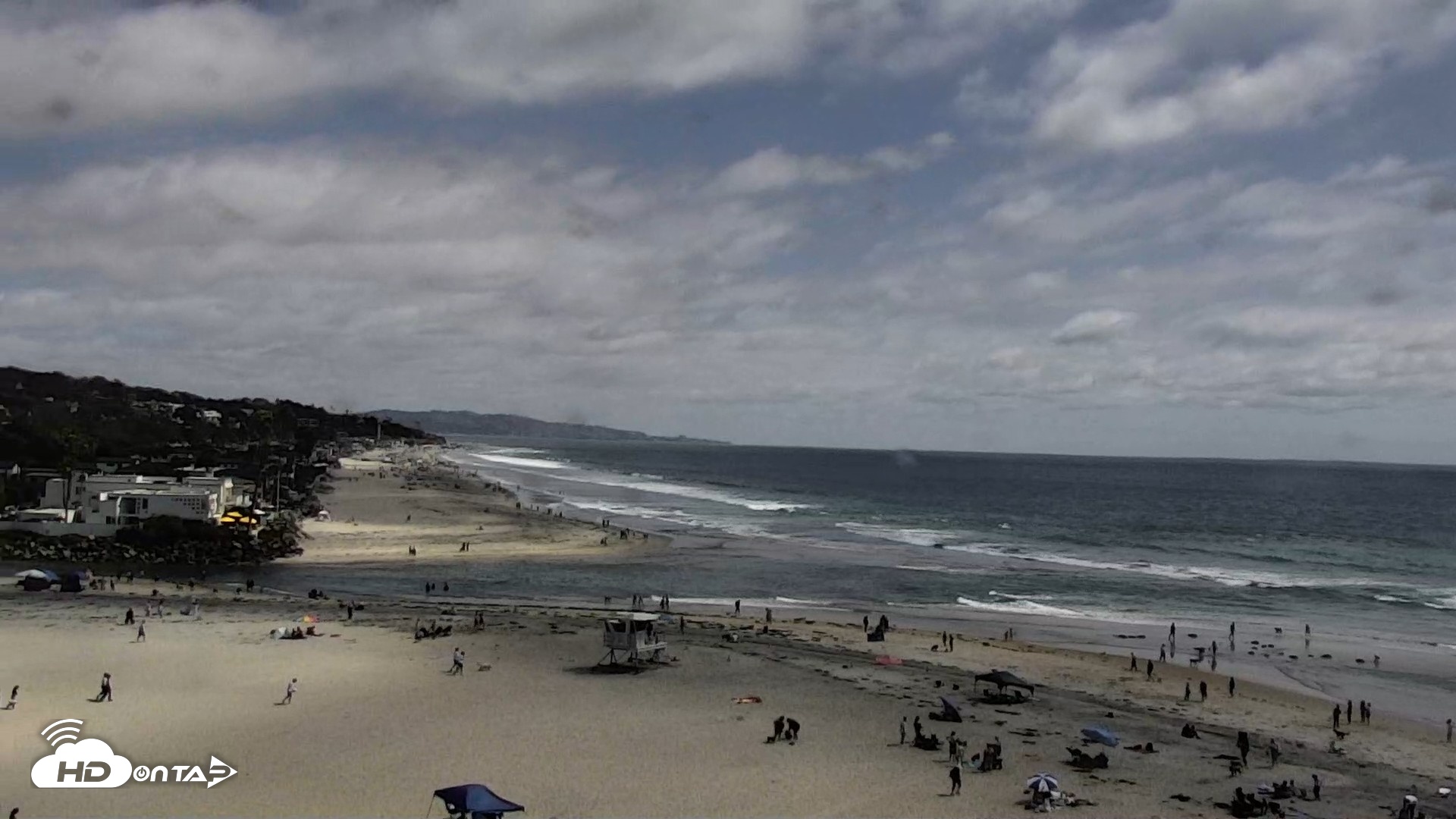 Snapshot of Del Mar Beach North Live Webcam taken May 25, 2026, 3:07pm PDT