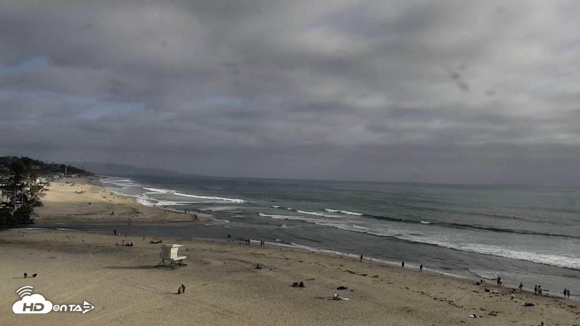 Snapshot of Del Mar Beach North Live Webcam taken May 9, 2026, 5:43pm PDT